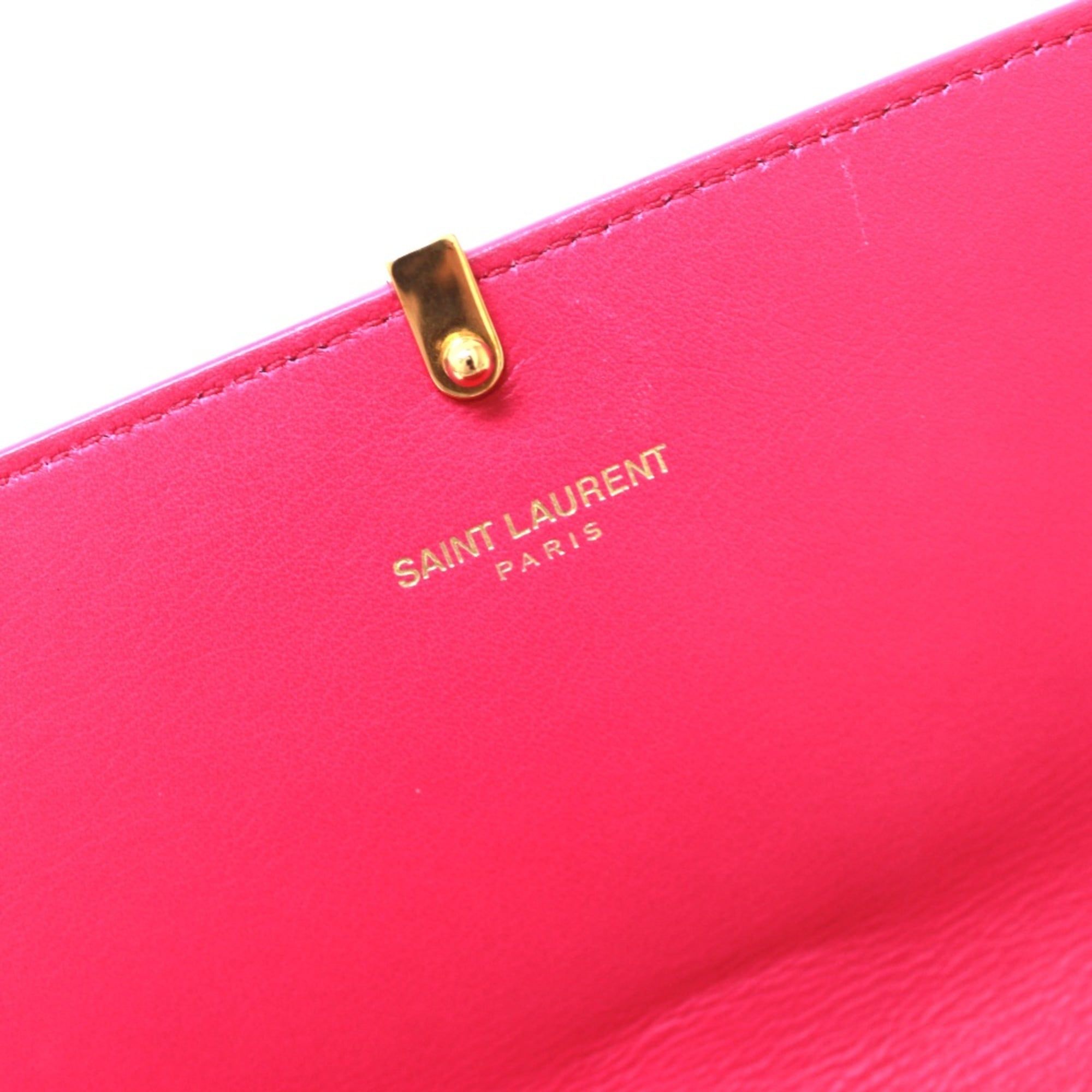 Leather Long Wallet (Bi-Fold) (Pre-Owned) - Saint Laurent - Modalova