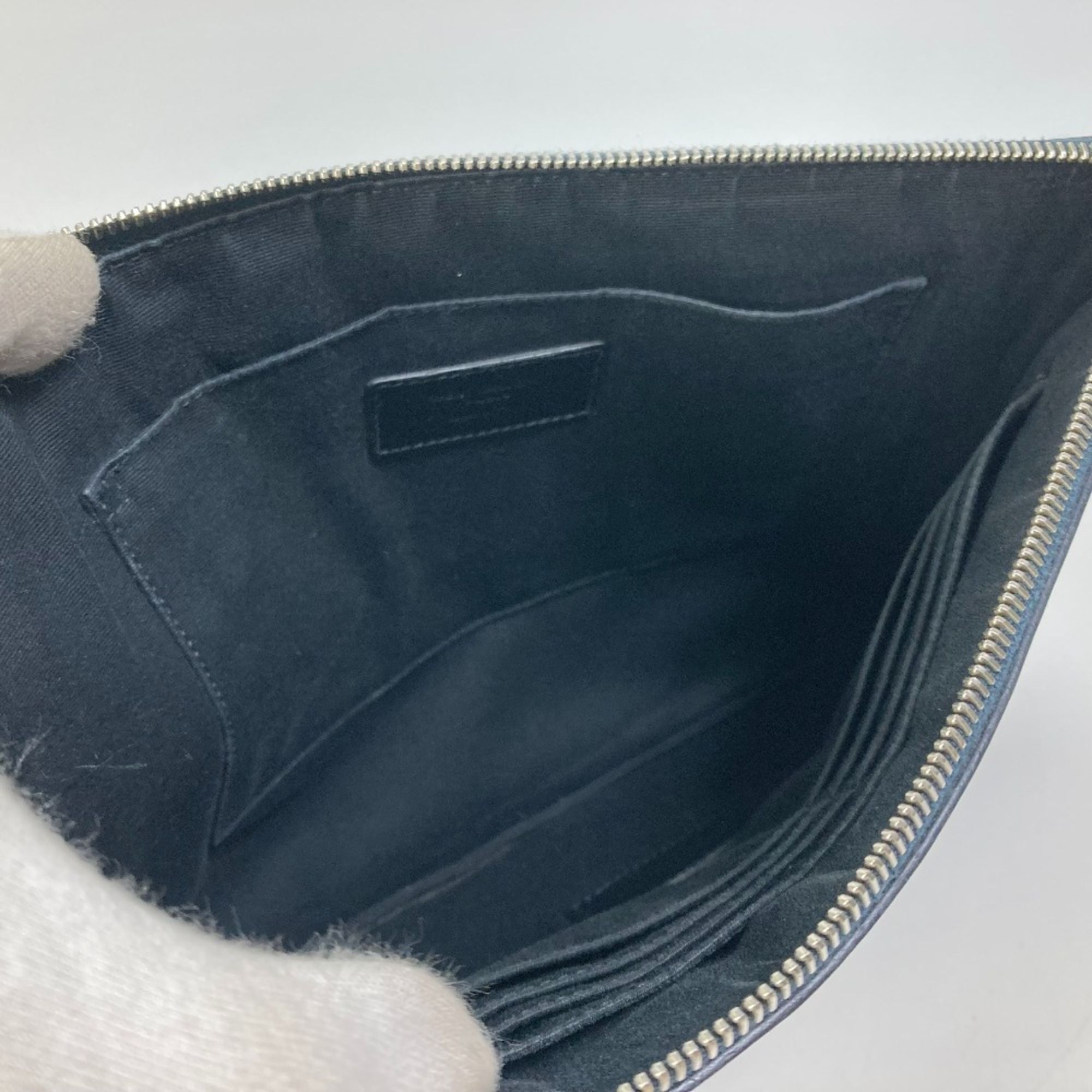 Leather Clutch Bag (Pre-Owned) - Saint Laurent - Modalova