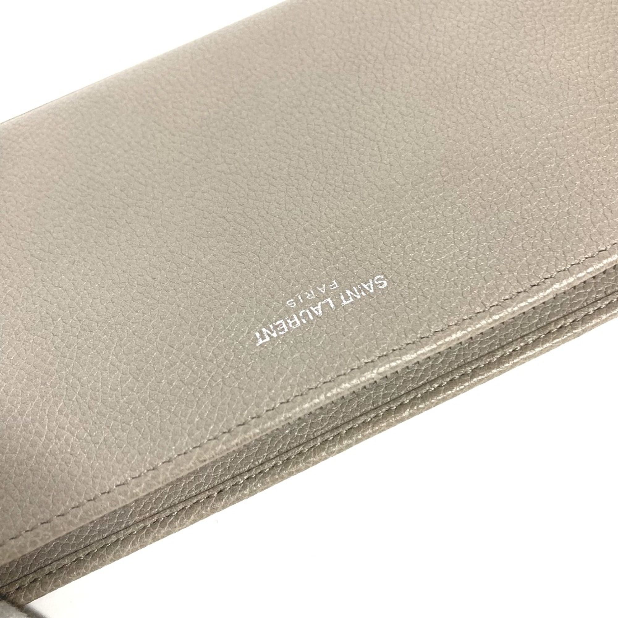 Leather Long Wallet (Bi-Fold) (Pre-Owned) - Saint Laurent - Modalova