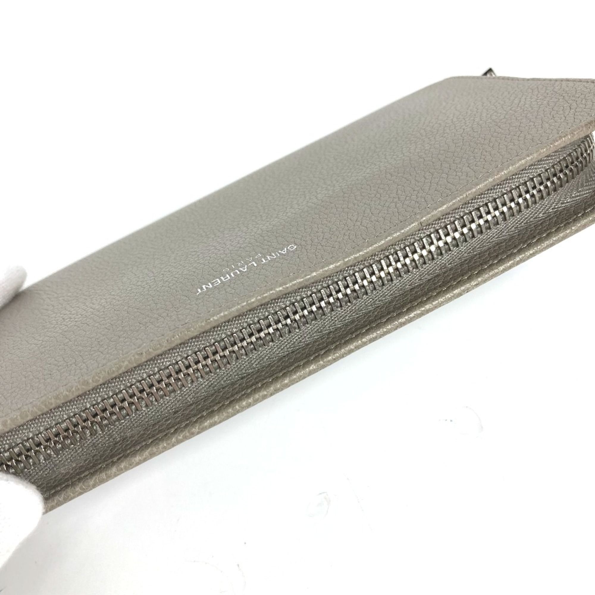 Leather Long Wallet (Bi-Fold) (Pre-Owned) - Saint Laurent - Modalova