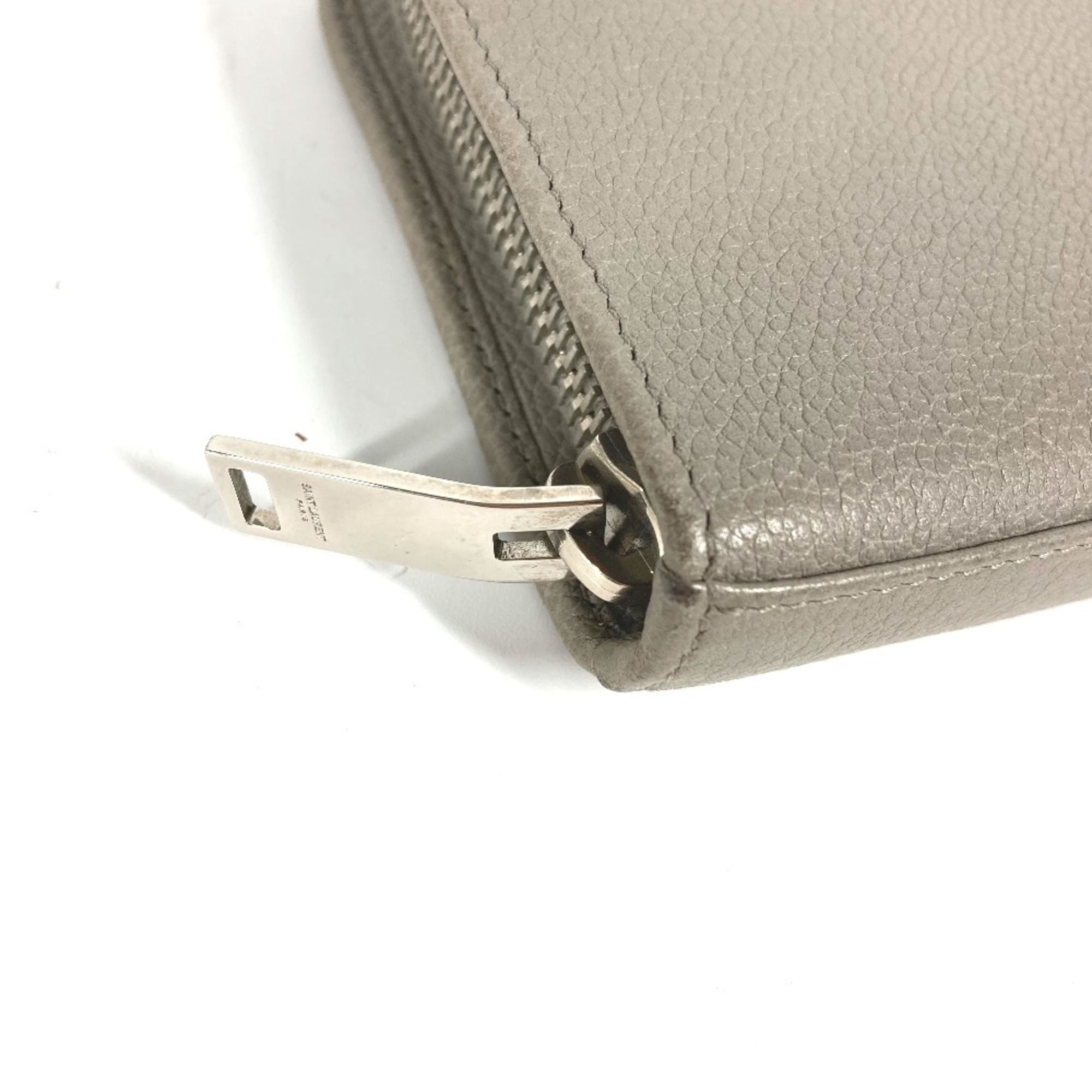 Leather Long Wallet (Bi-Fold) (Pre-Owned) - Saint Laurent - Modalova