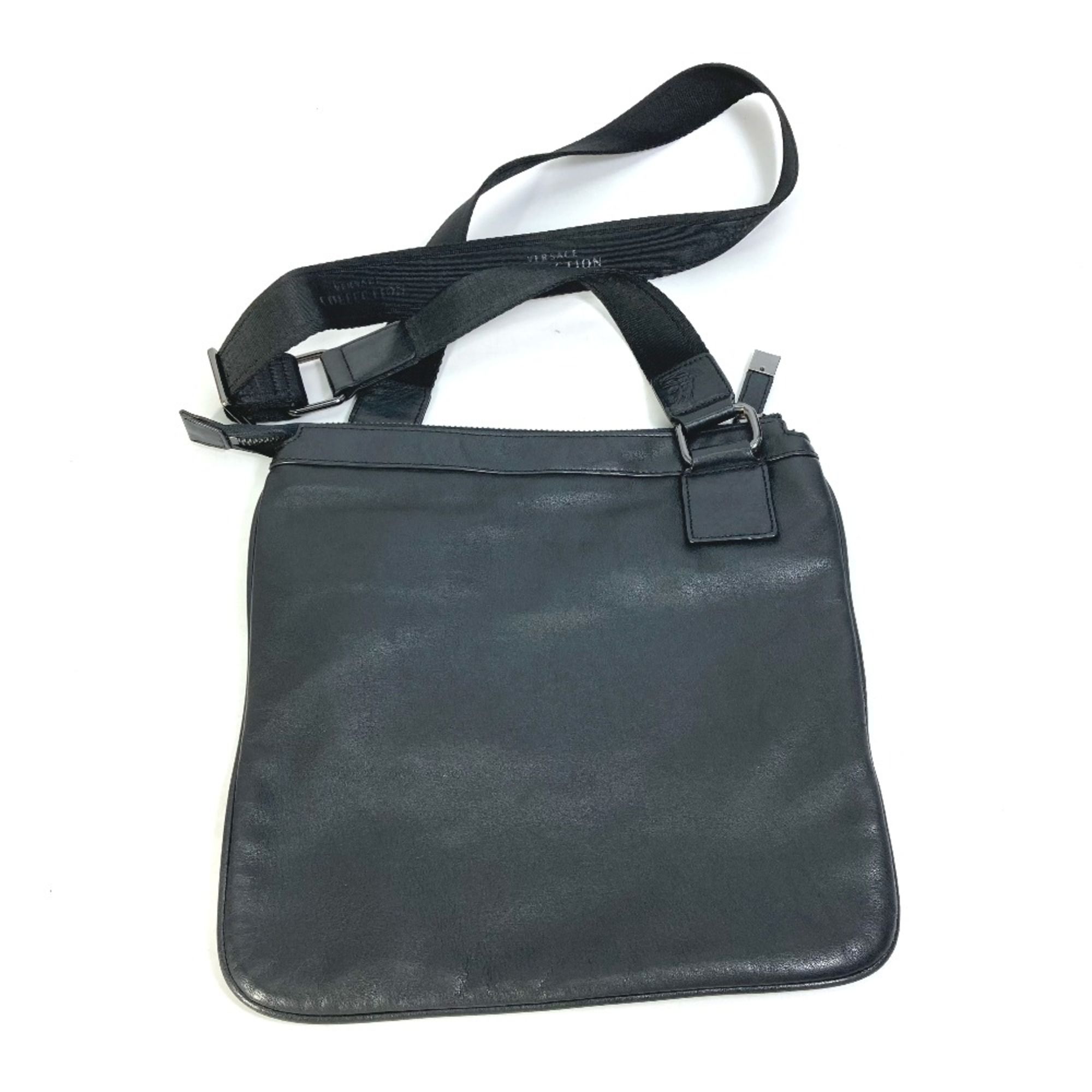 Leather Shoulder Bag (Pre-Owned) - Versace - Modalova