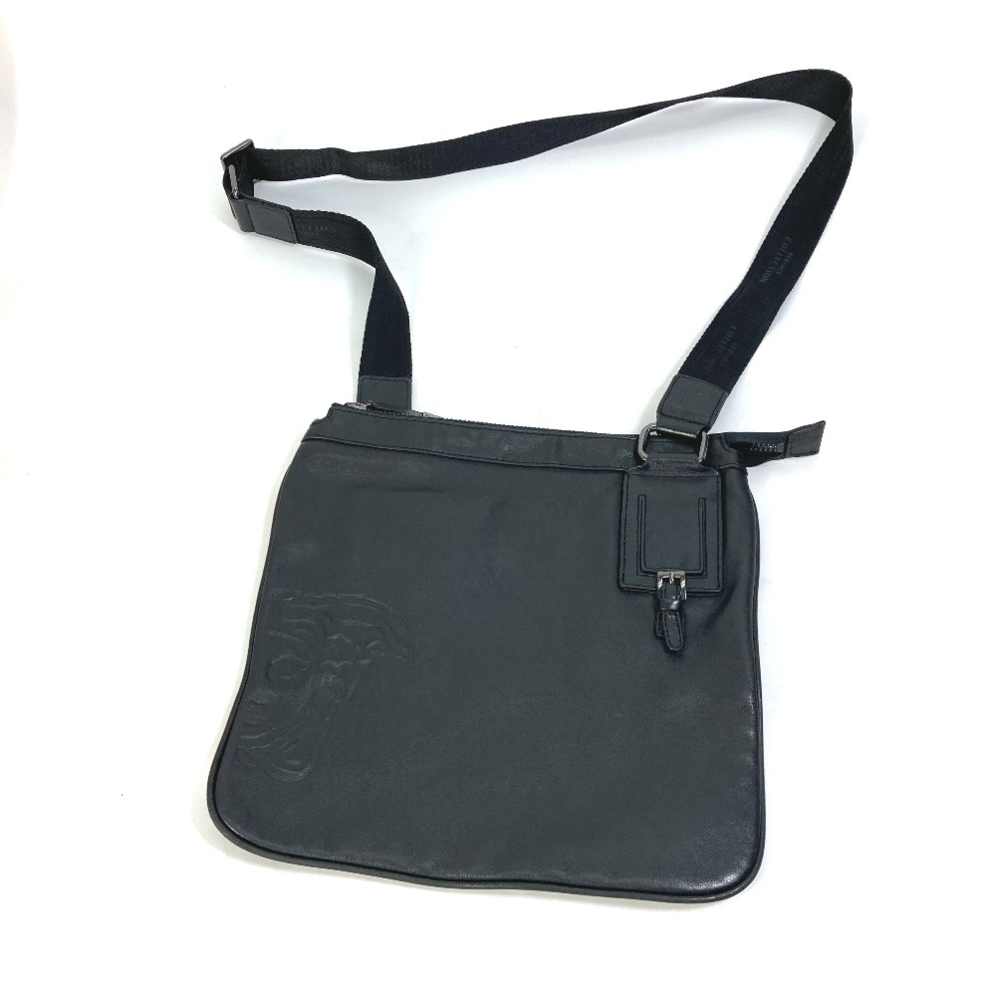Leather Shoulder Bag (Pre-Owned) - Versace - Modalova