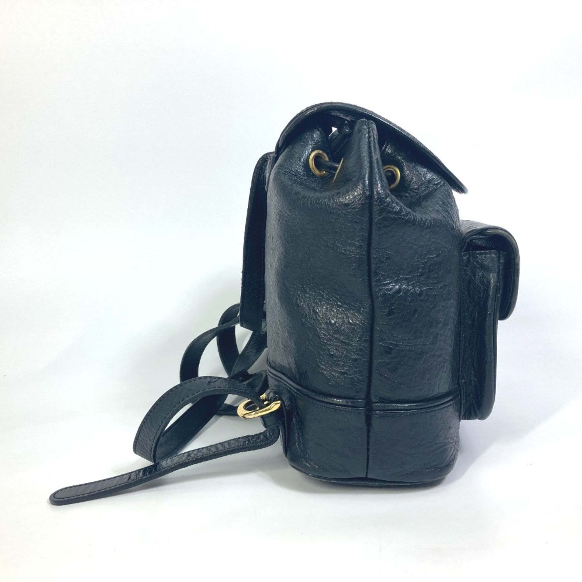 Leather Backpack (Pre-Owned) - Versace - Modalova