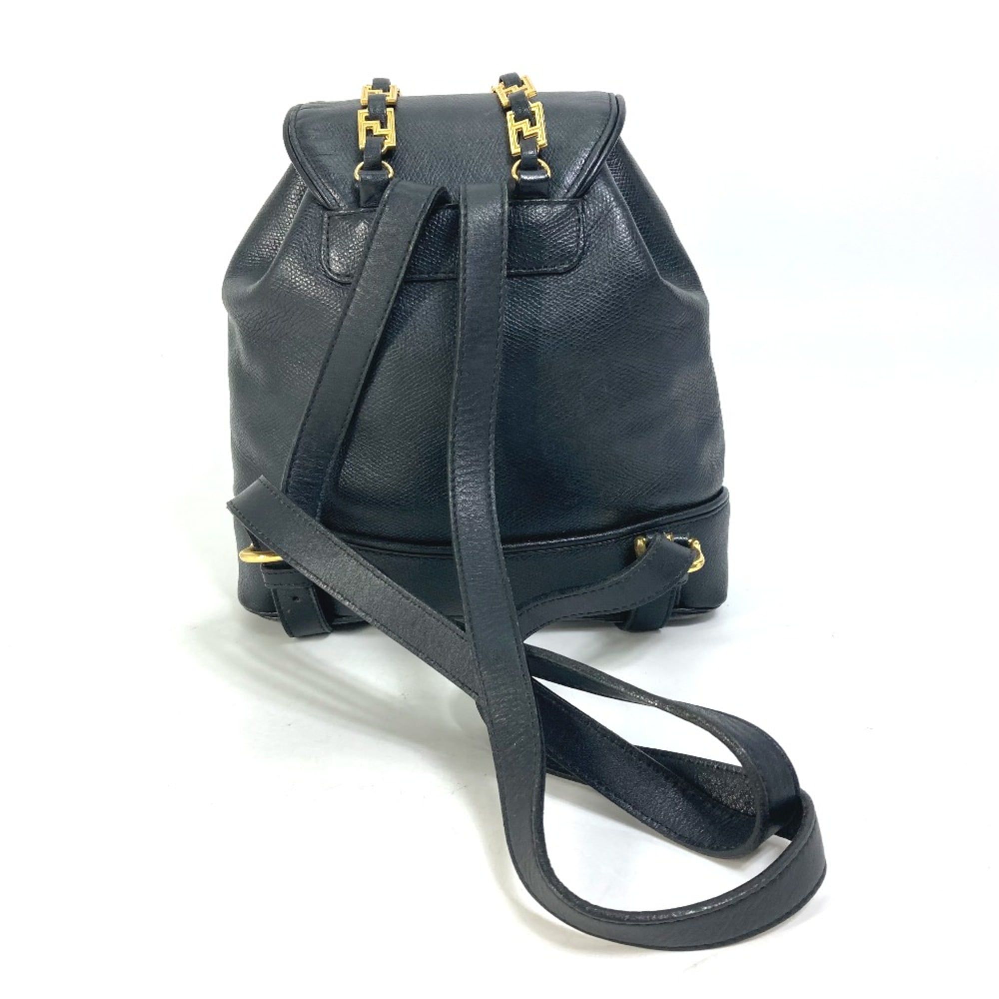 Leather Backpack (Pre-Owned) - Versace - Modalova