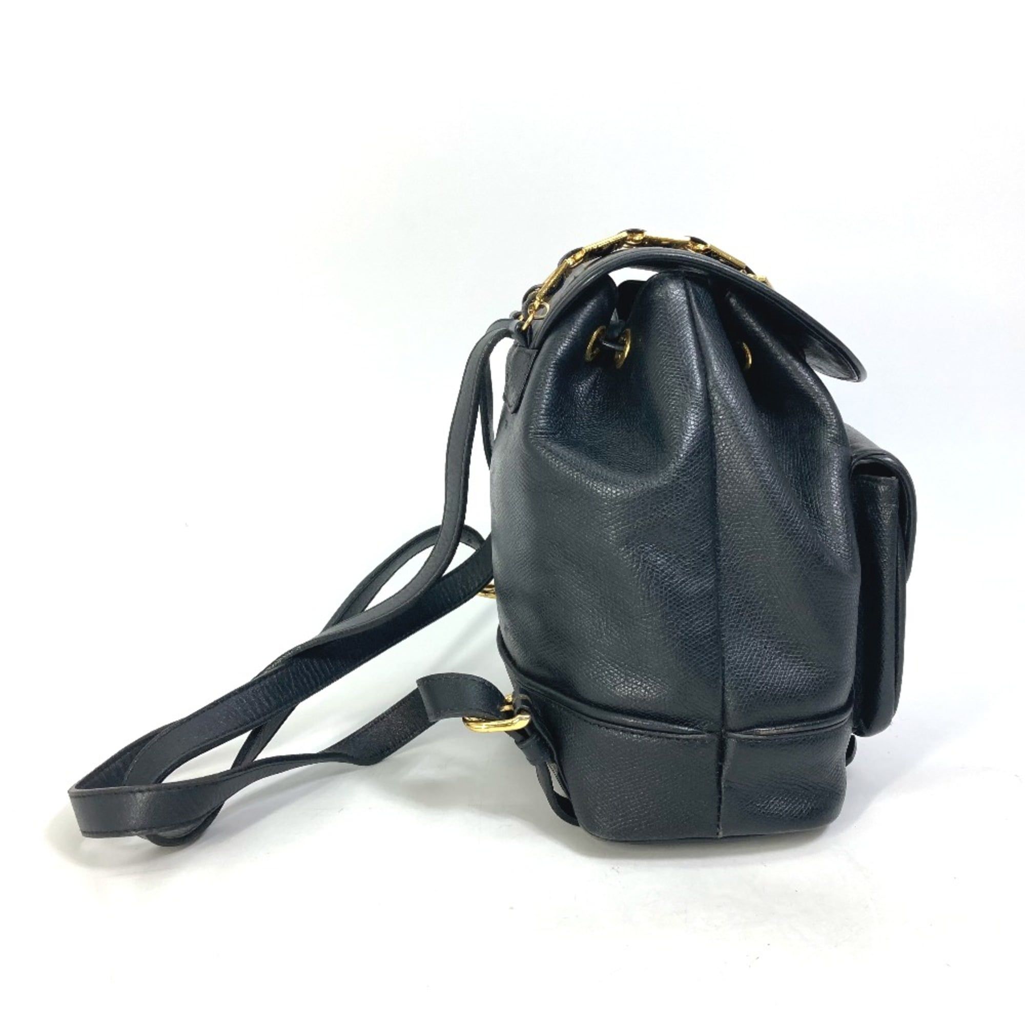 Leather Backpack (Pre-Owned) - Versace - Modalova