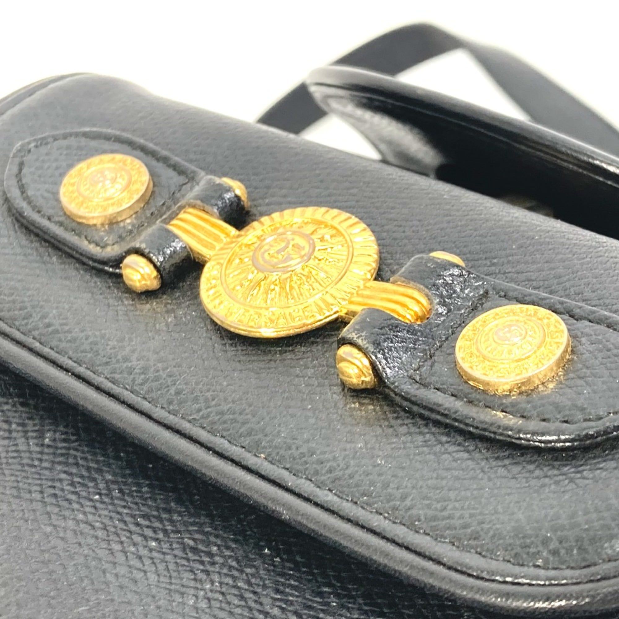 Leather Backpack (Pre-Owned) - Versace - Modalova
