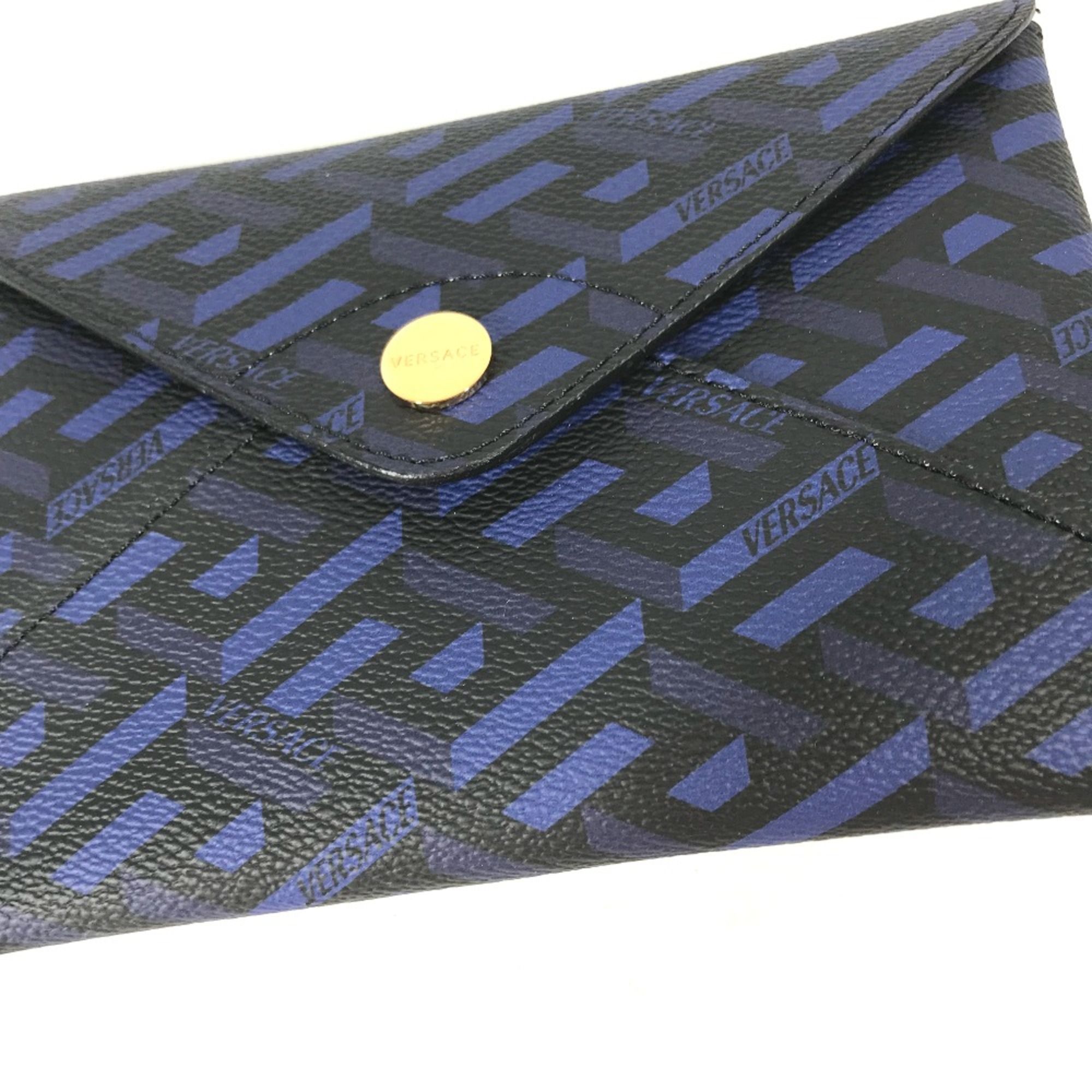 Leather Pouch (Pre-Owned) - Versace - Modalova