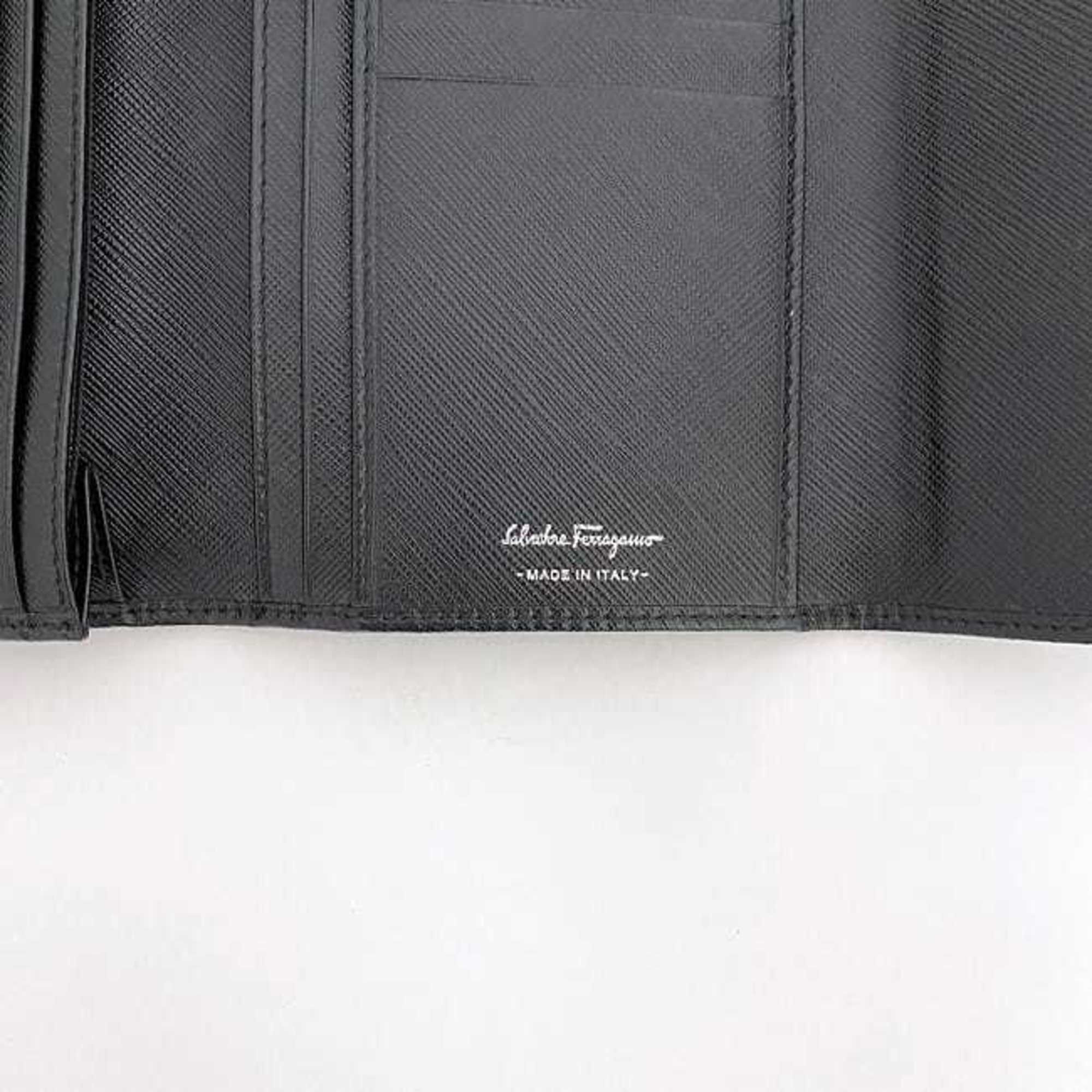 Leather Long Wallet (Tri-Fold) (Pre-Owned) - Salvatore Ferragamo - Modalova
