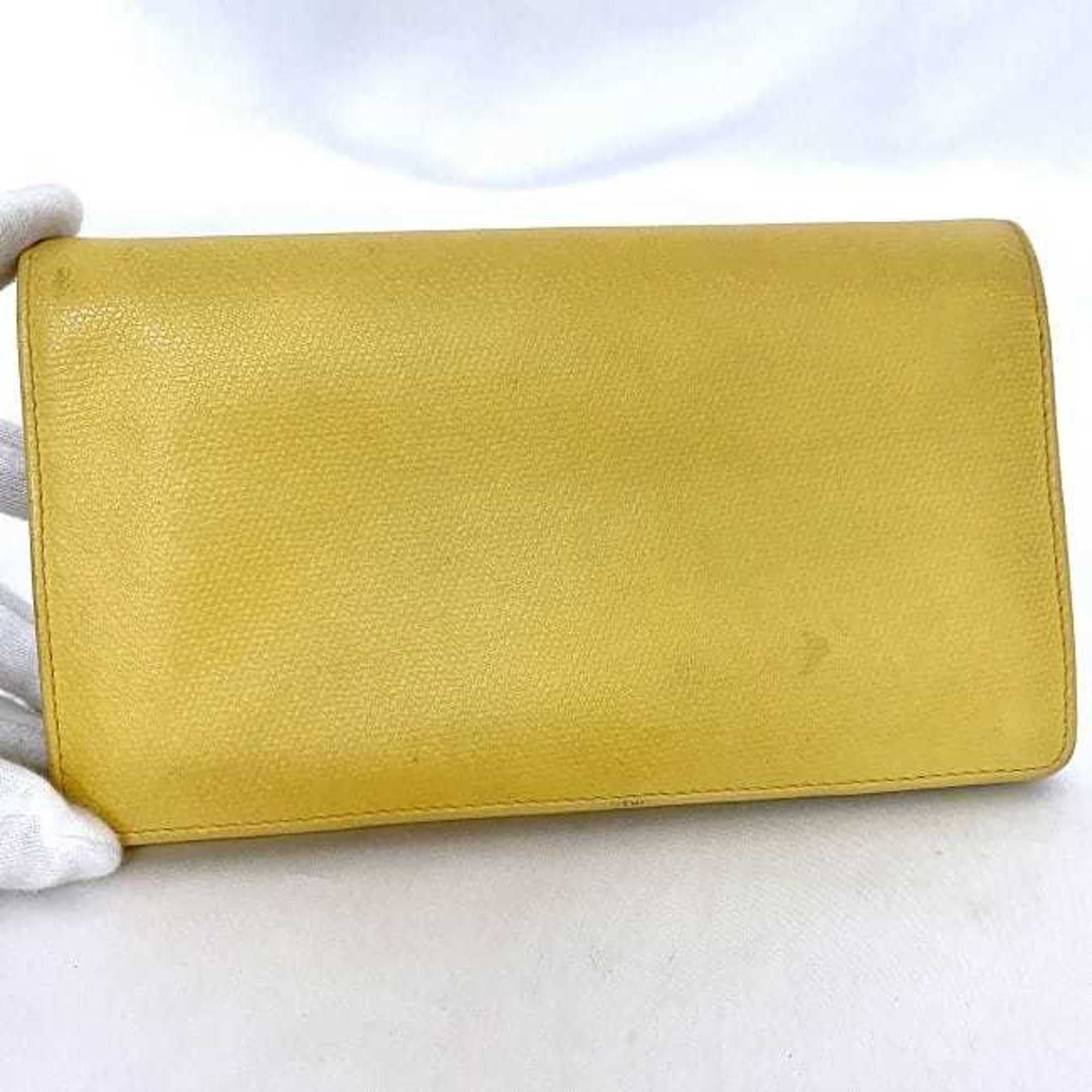 Leather Long Wallet (Bi-Fold) (Pre-Owned) - Chanel - Modalova