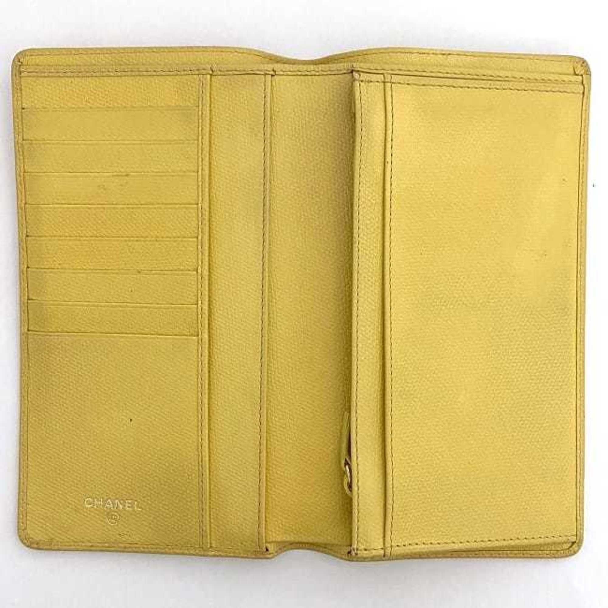 Leather Long Wallet (Bi-Fold) (Pre-Owned) - Chanel - Modalova