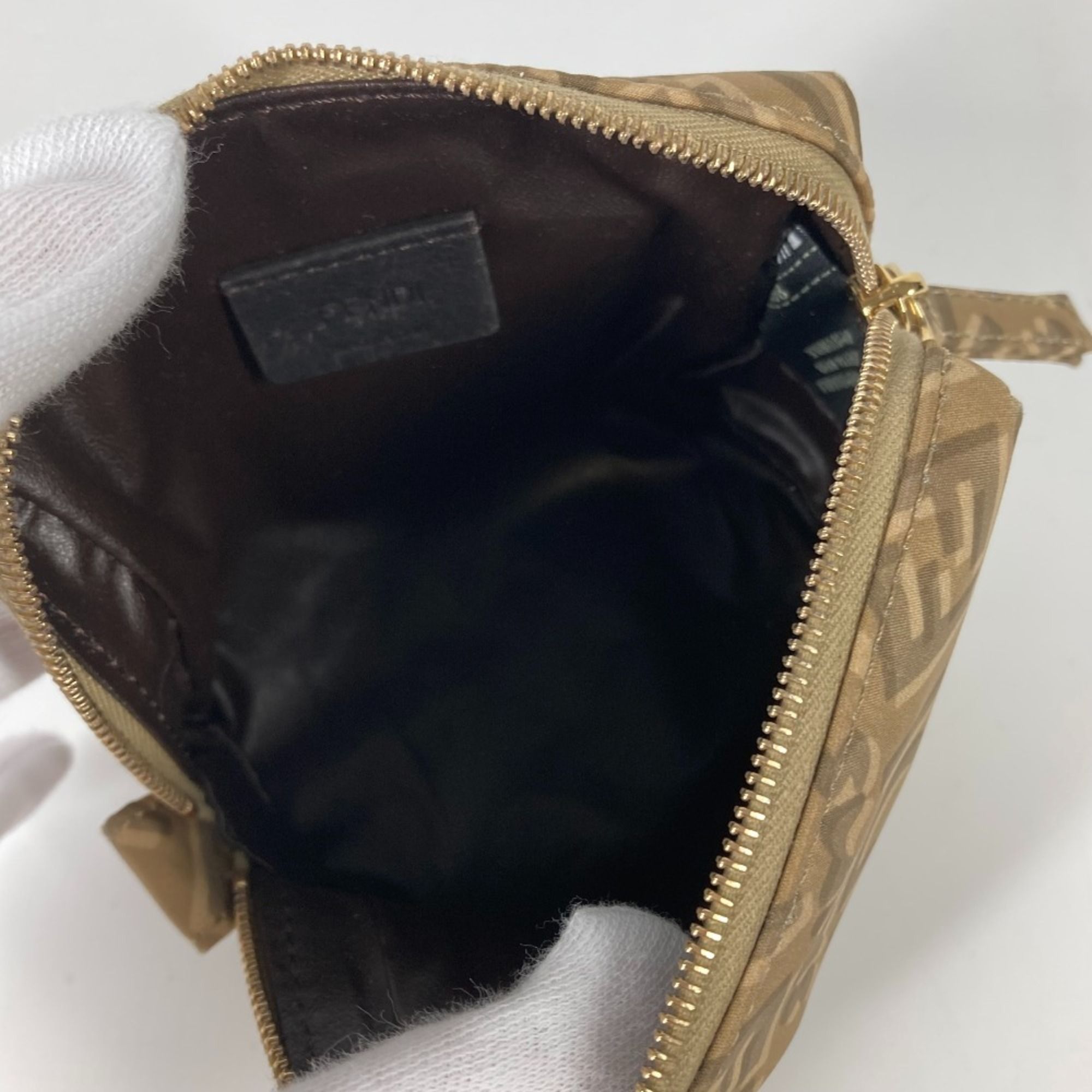 Fendi Beige Nylon Pouch (Pre-Owned) - Fendi - Modalova