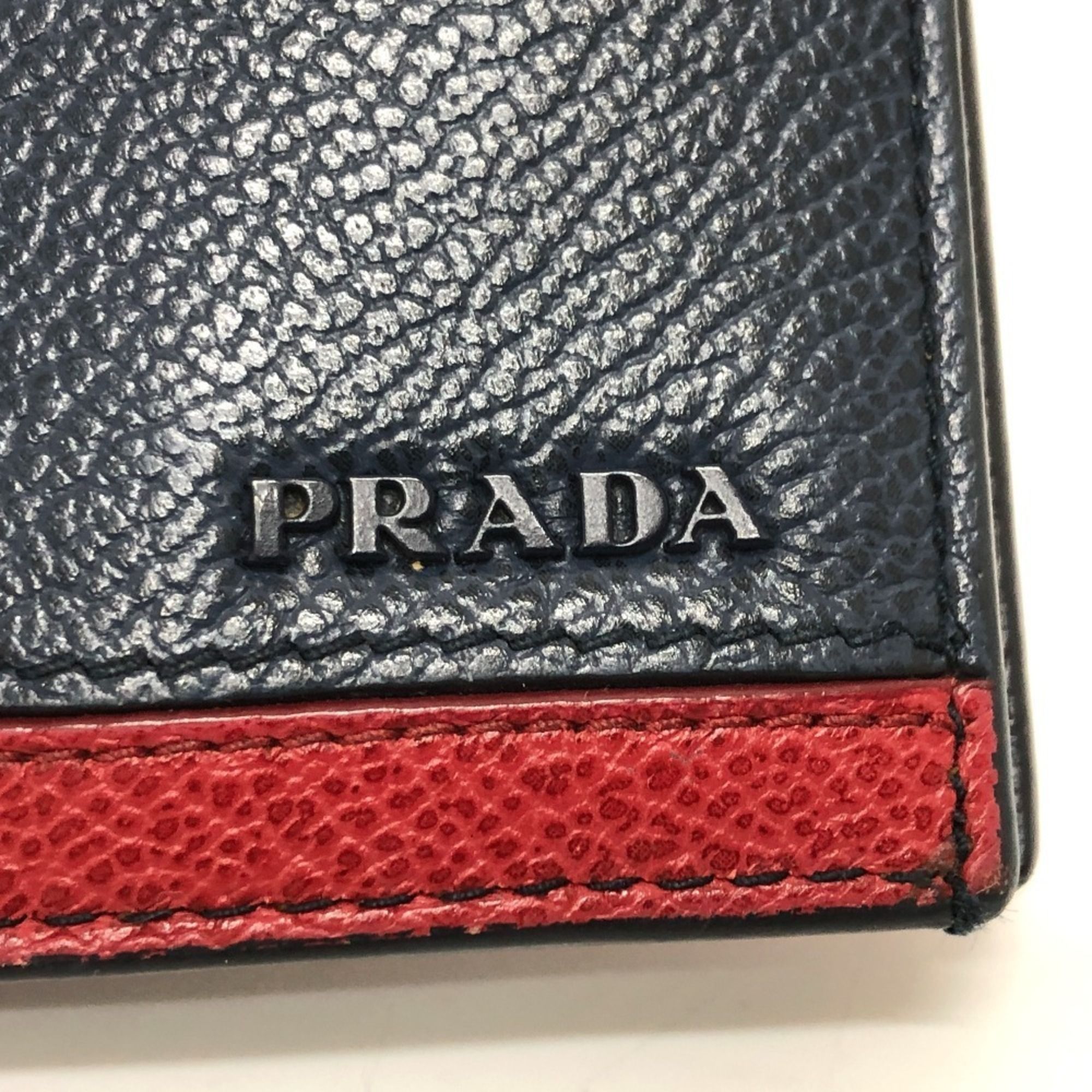 Leather Long Wallet (Bi-Fold) (Pre-Owned) - Prada - Modalova