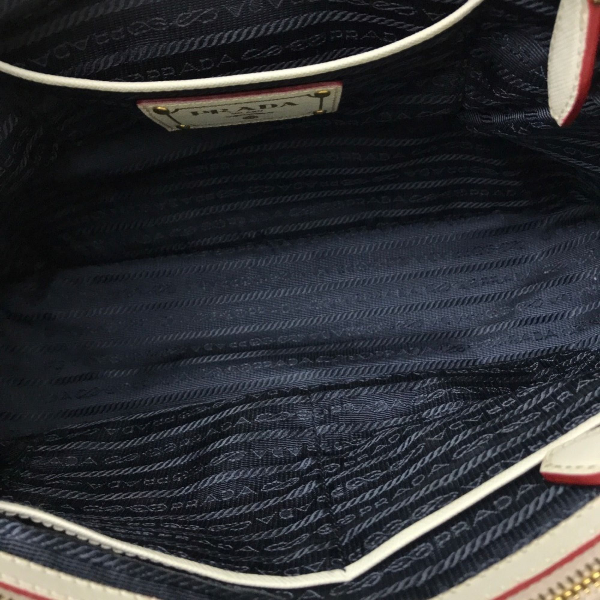 Denim Leather Handbag (Pre-Owned) - Prada - Modalova