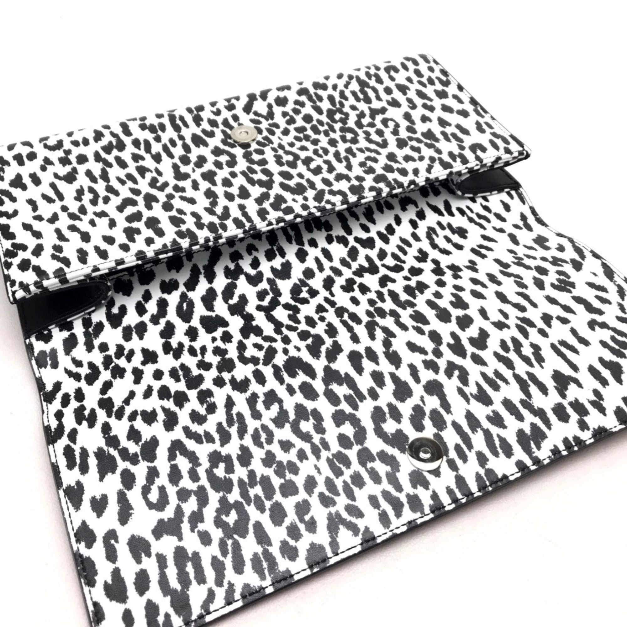 Leather Clutch Bag (Pre-Owned) - Saint Laurent - Modalova
