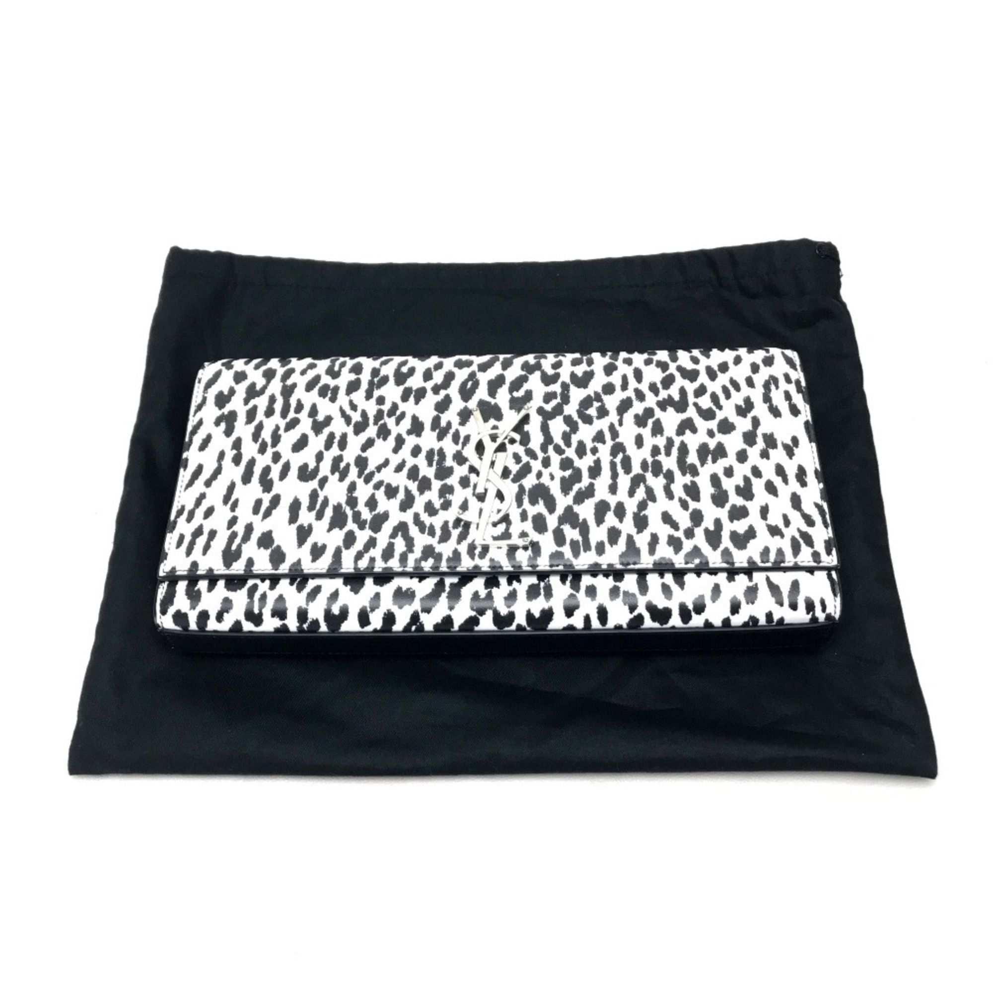 Leather Clutch Bag (Pre-Owned) - Saint Laurent - Modalova