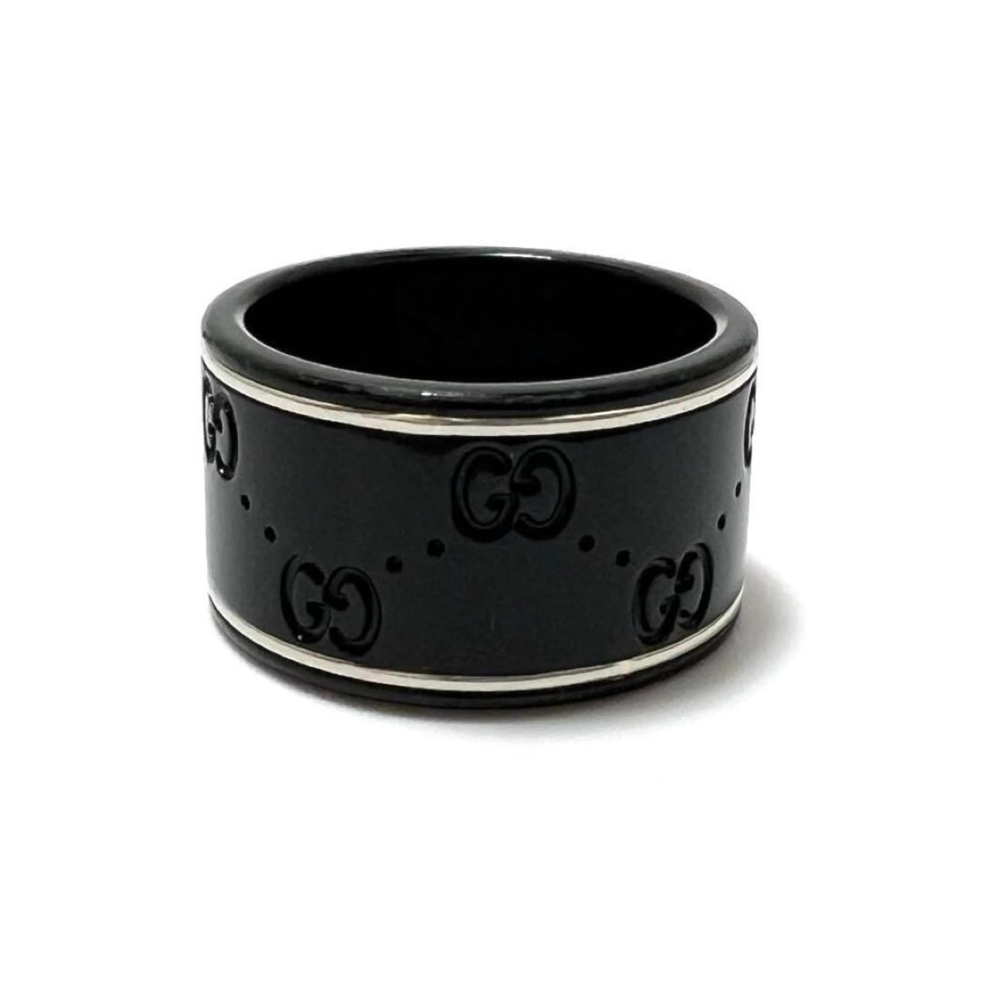 White Gold (18K) Ceramic Band Ring (Pre-Owned) - Gucci - Modalova