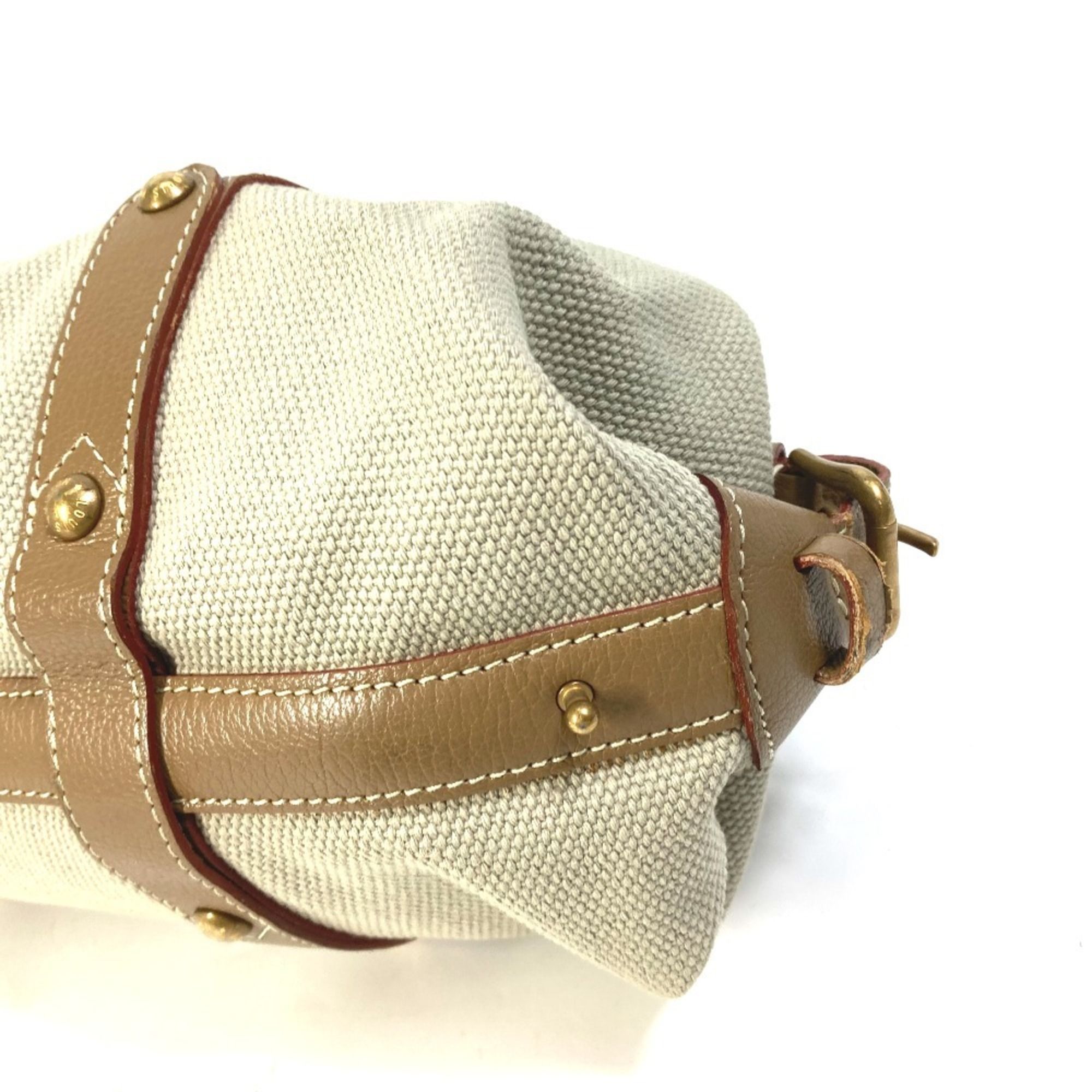 Canvas Leather Handbag Shoulder Bag (Pre-Owned) - Louis Vuitton - Modalova