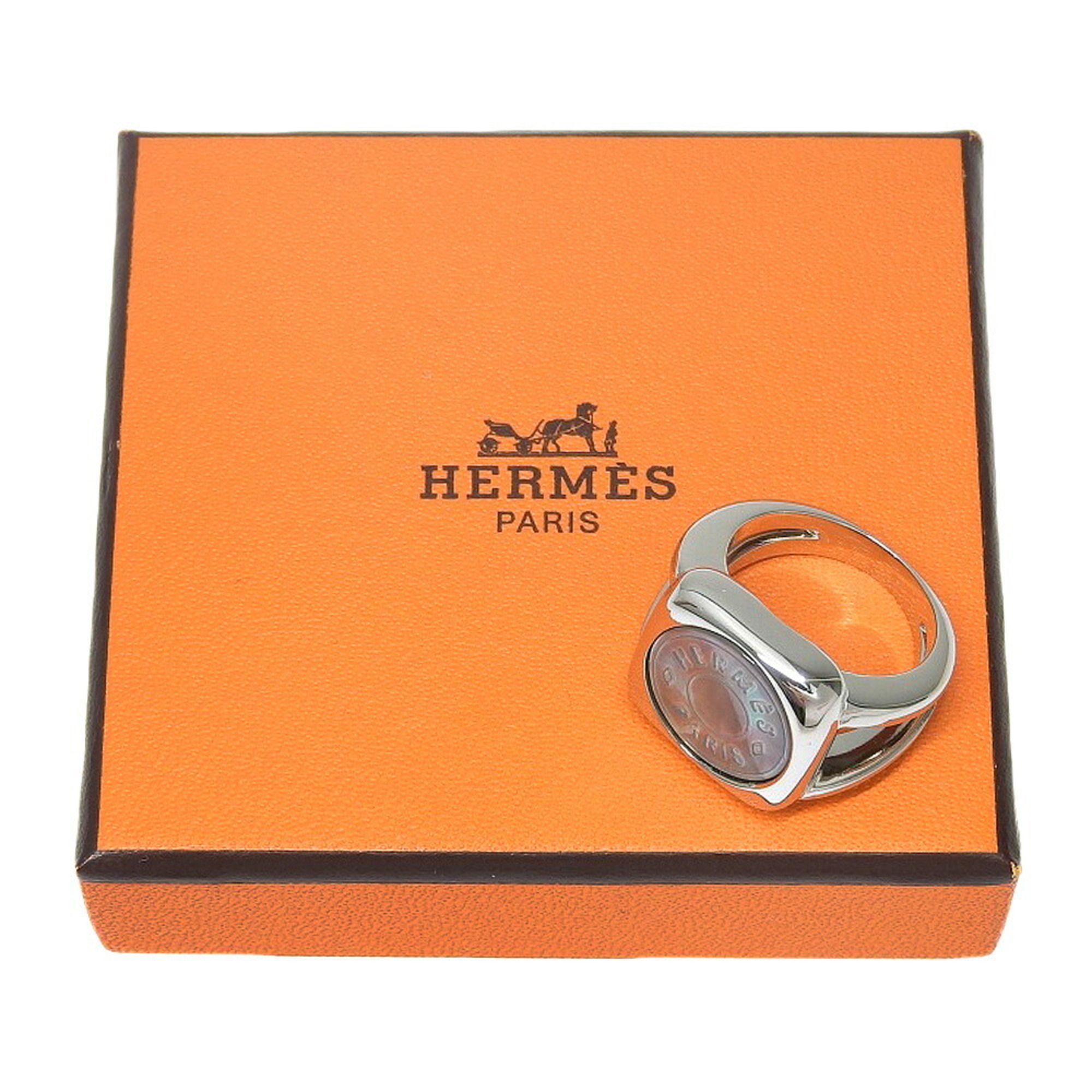 Sellier Shell 925 Band Ring (Pre-Owned) - Hermes - Modalova