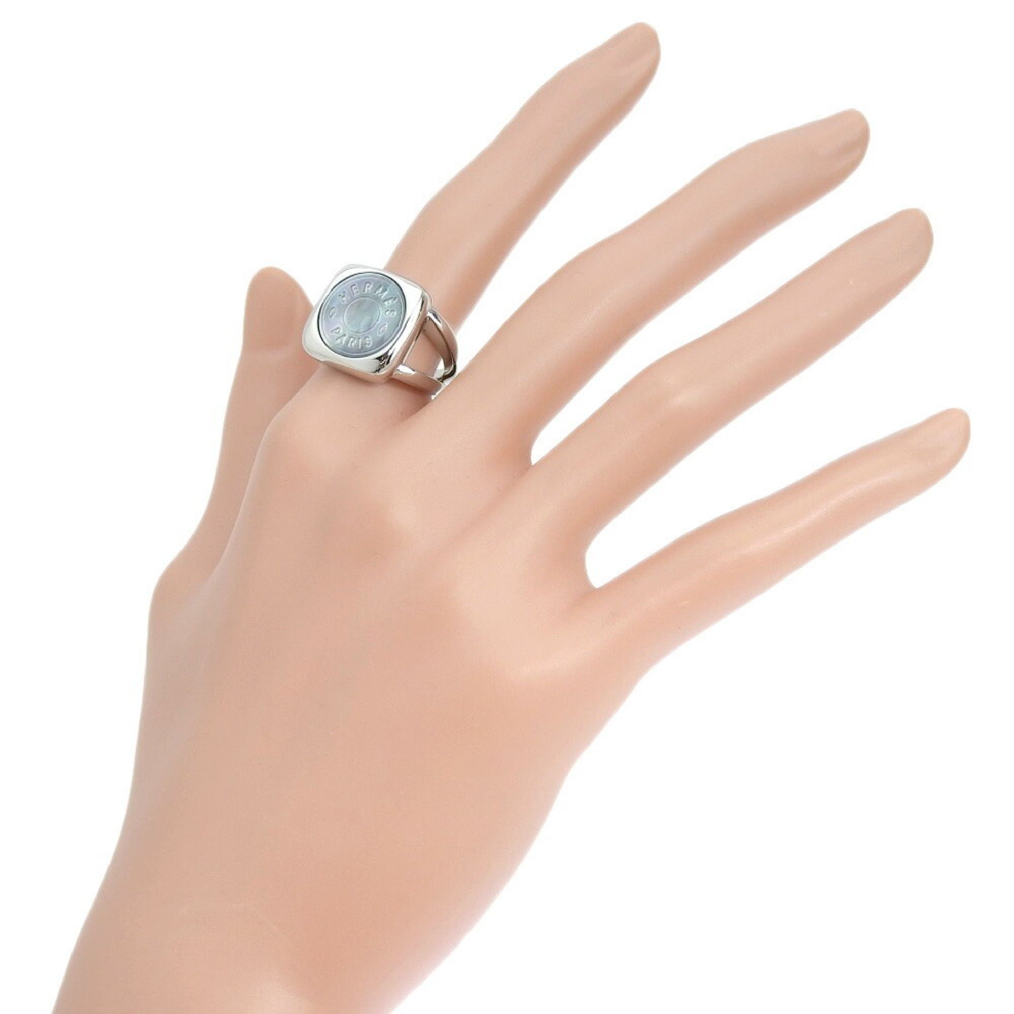 Sellier Shell 925 Band Ring (Pre-Owned) - Hermes - Modalova