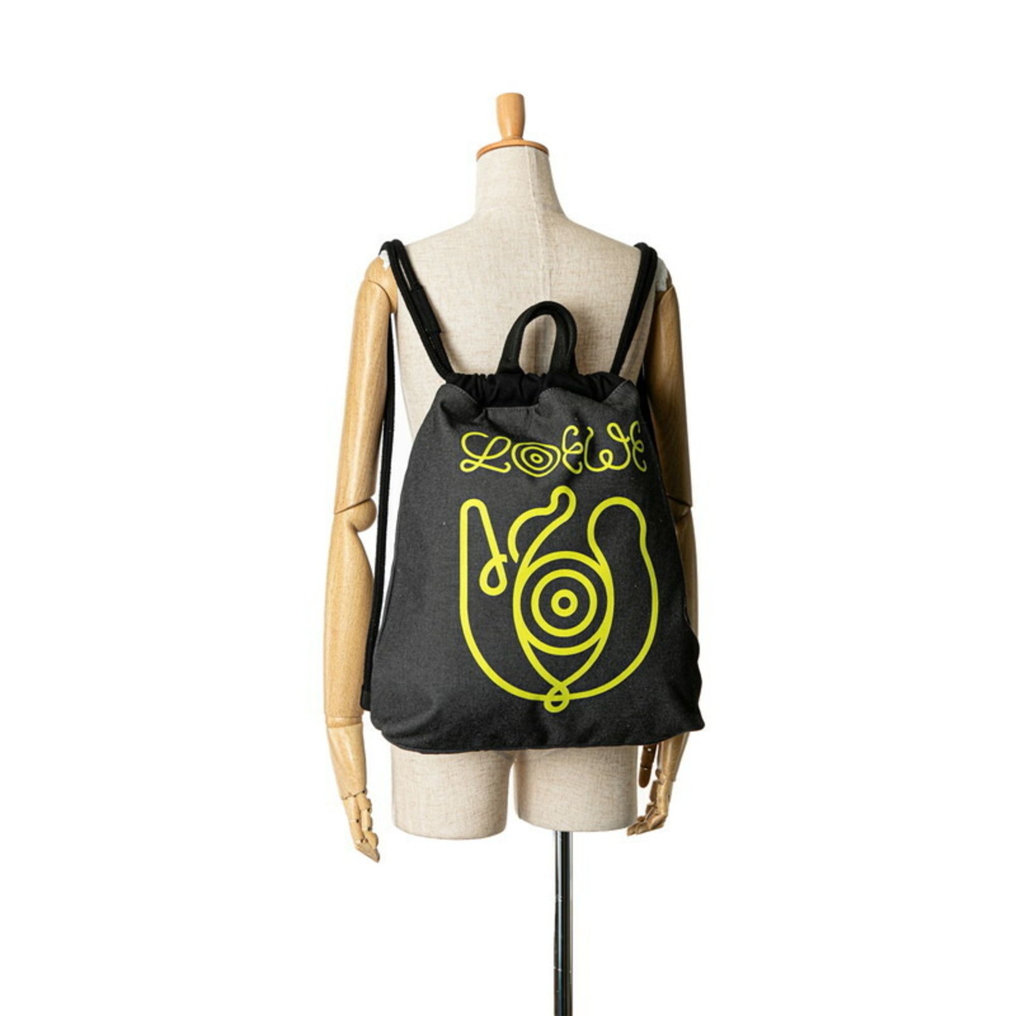 Denim Cotton Backpack (Pre-Owned) - Loewe - Modalova
