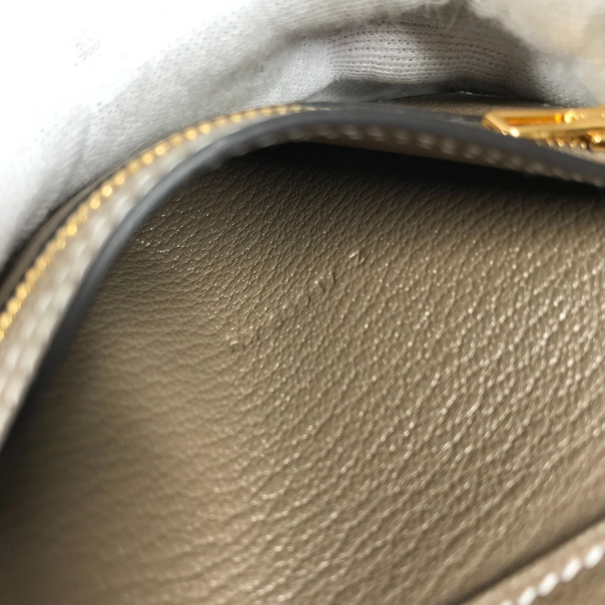 Chevre Leather Wallet (Tri-Fold) (Pre-Owned) - Hermes - Modalova