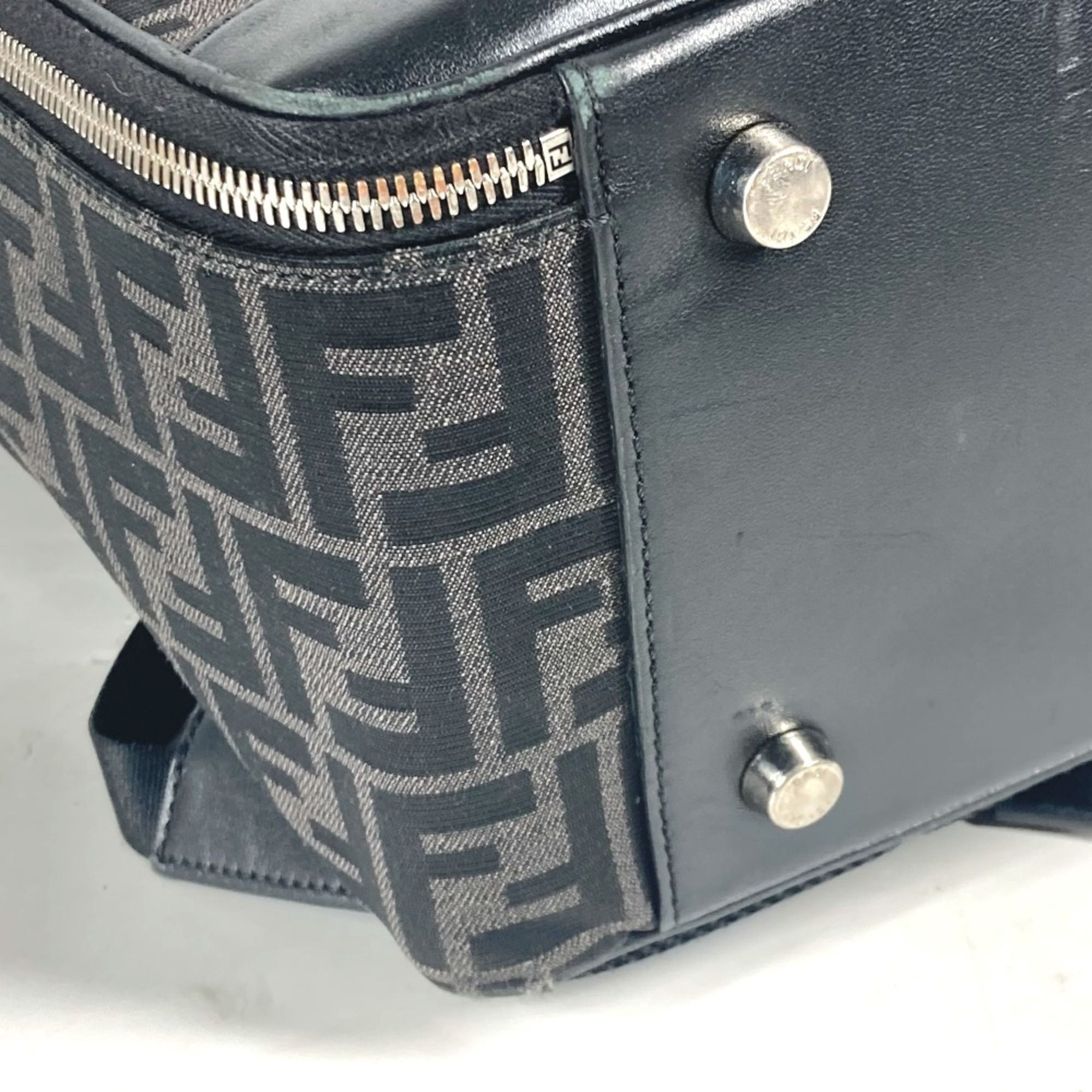 Canvas Leather Backpack (Pre-Owned) - Fendi - Modalova