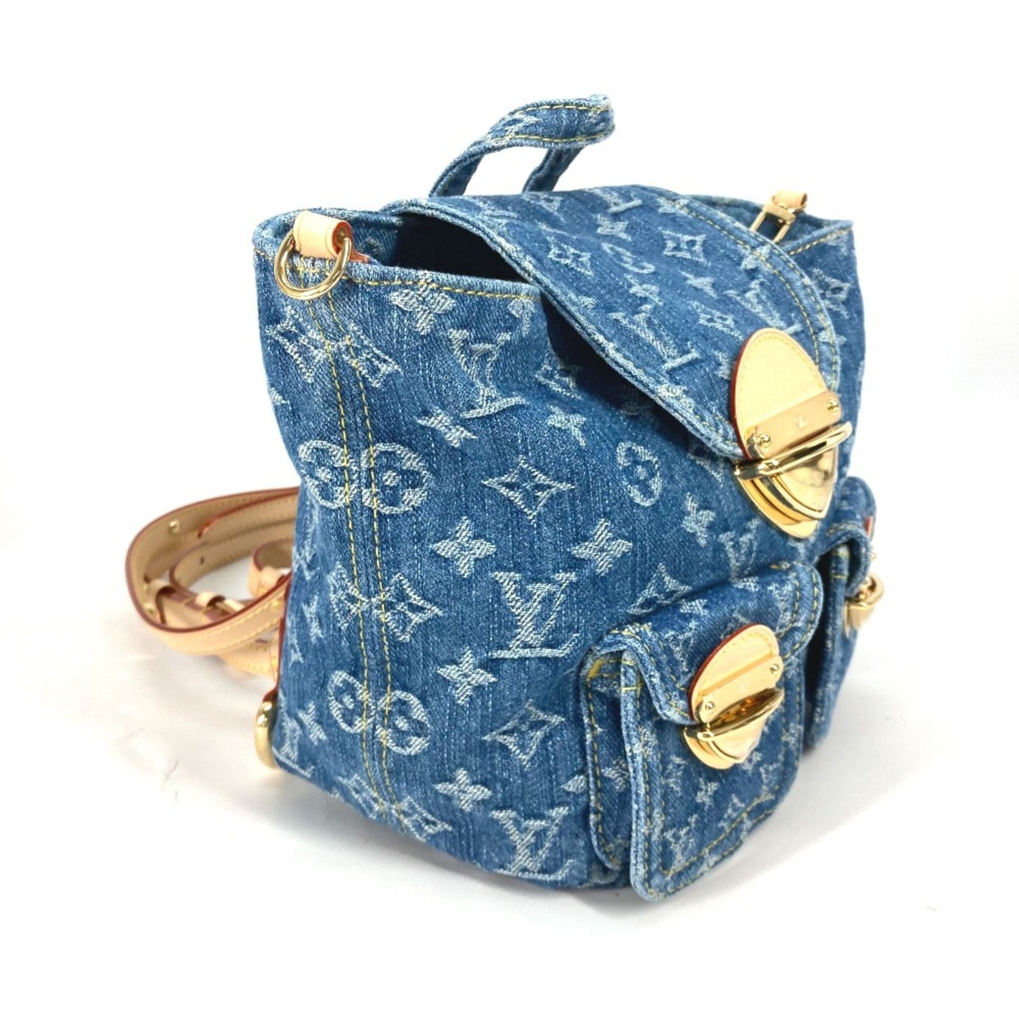Monogram Denim Backpack (Pre-Owned) - Louis Vuitton - Modalova