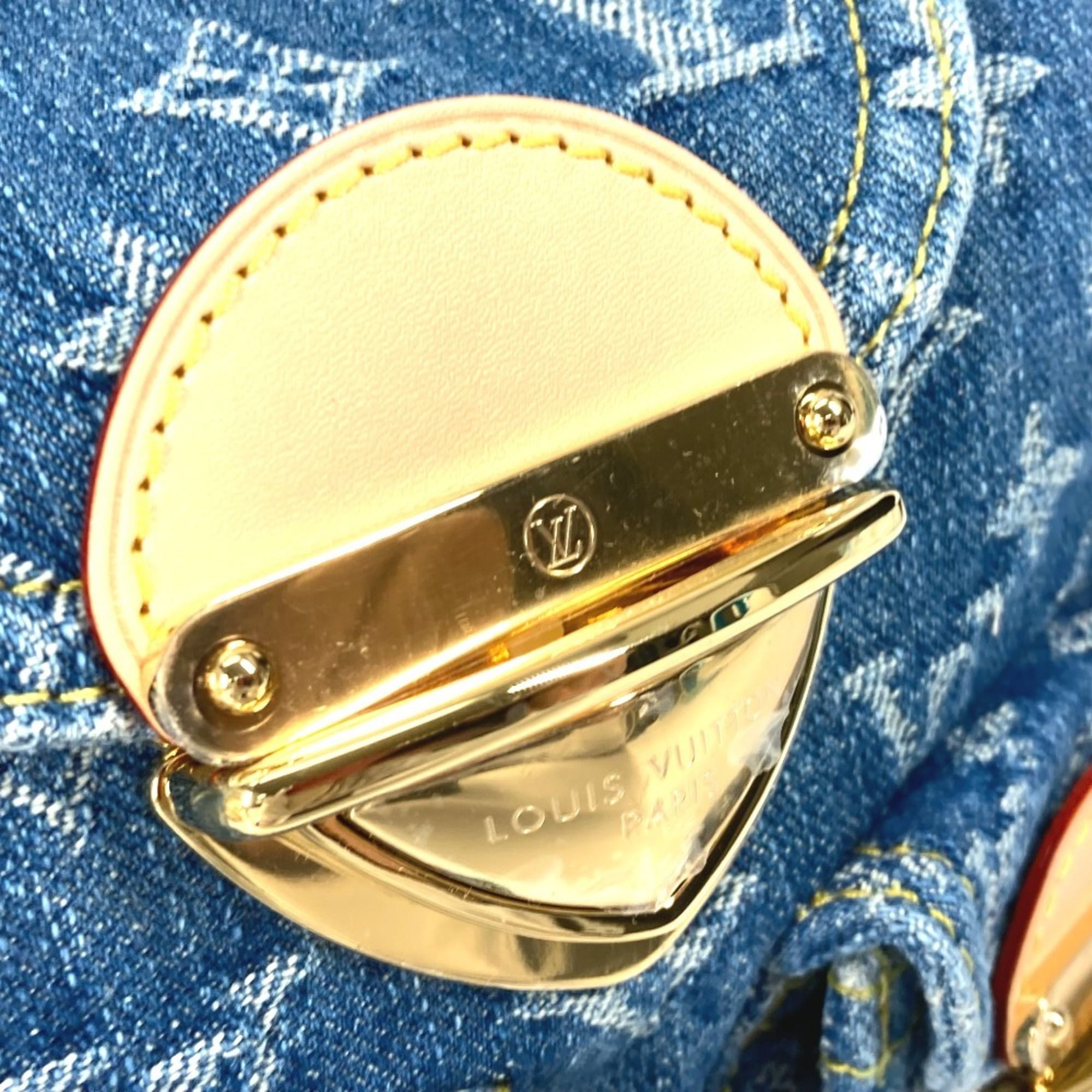 Monogram Denim Backpack (Pre-Owned) - Louis Vuitton - Modalova