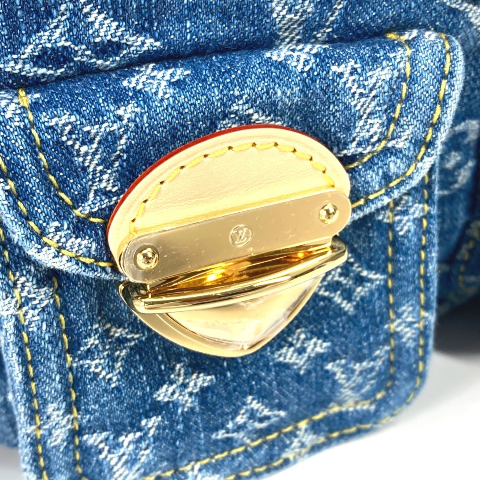 Monogram Denim Backpack (Pre-Owned) - Louis Vuitton - Modalova