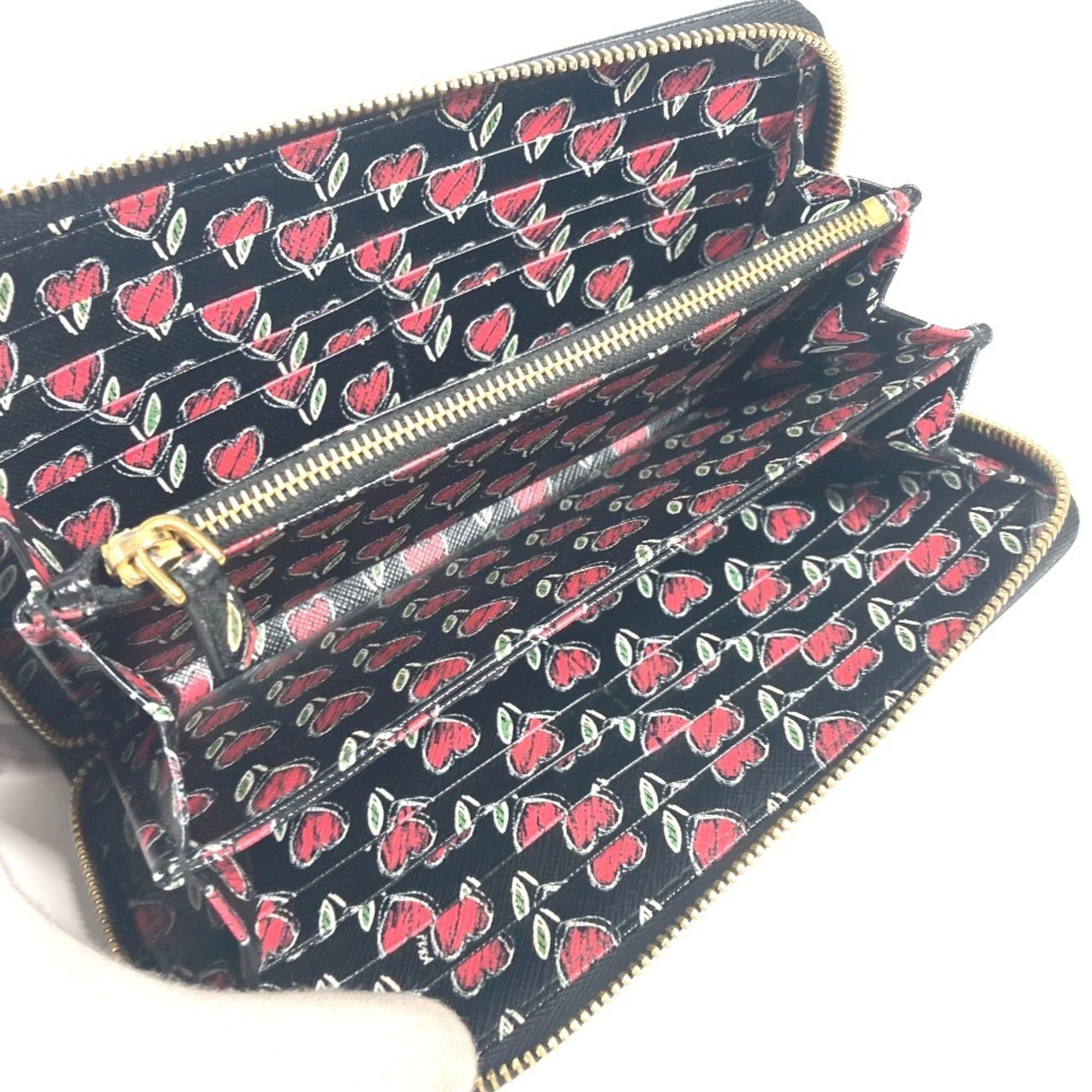 Leather Long Wallet (Bi-Fold) (Pre-Owned) - Prada - Modalova