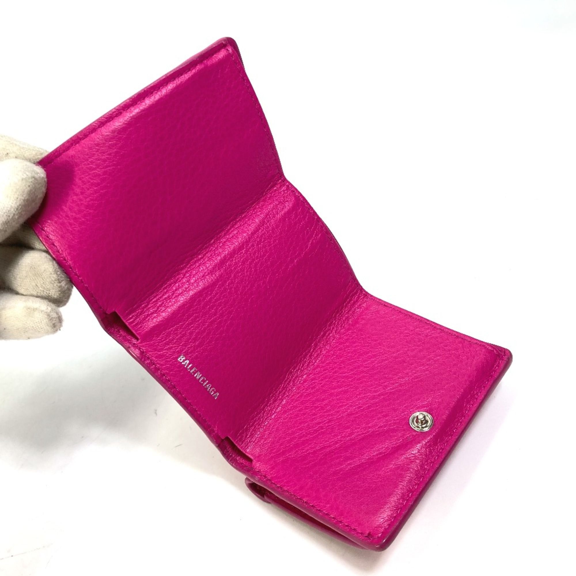 Leather Wallet (Tri-Fold) (Pre-Owned) - Balenciaga - Modalova