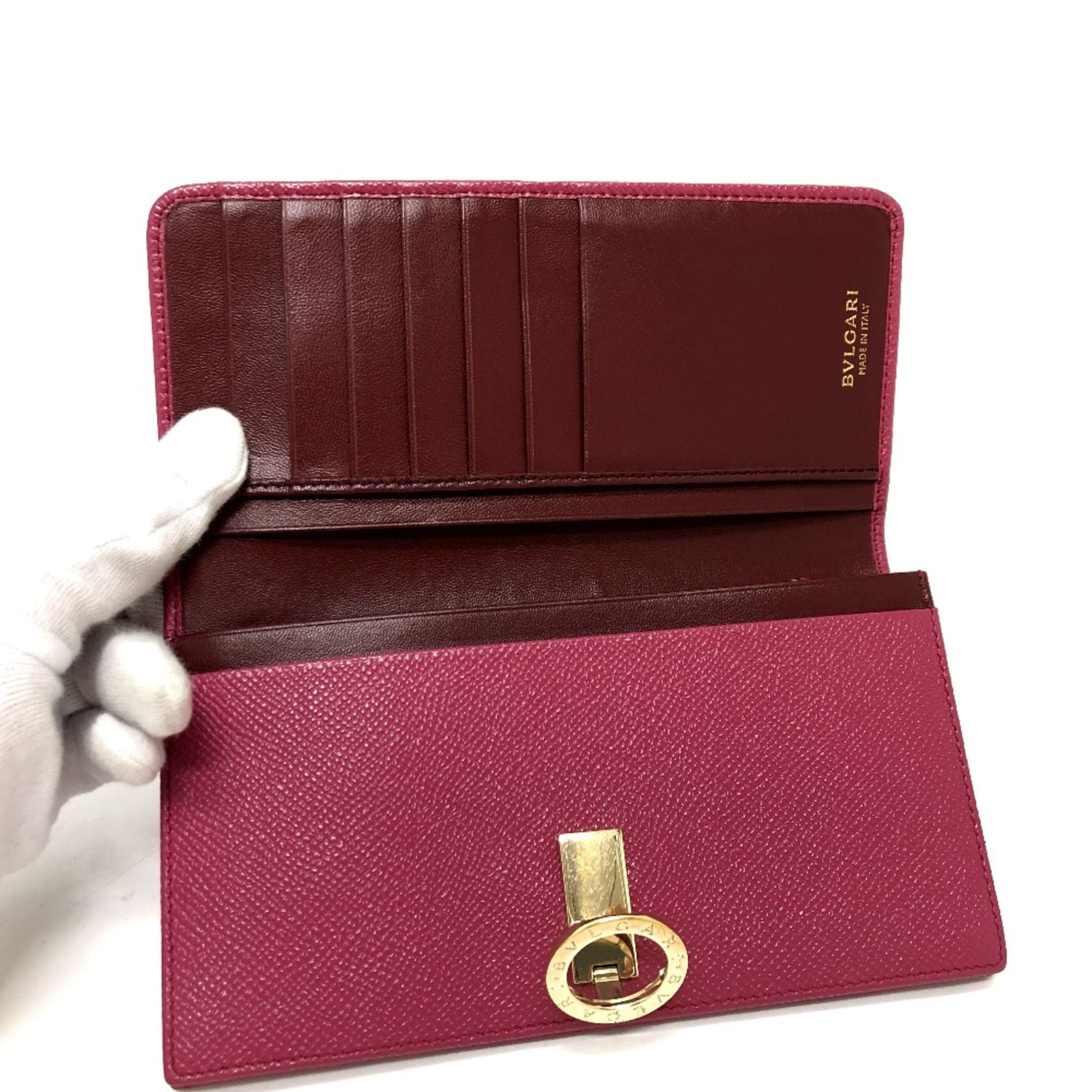 Leather Long Wallet (Bi-Fold) (Pre-Owned) - Bvlgari - Modalova