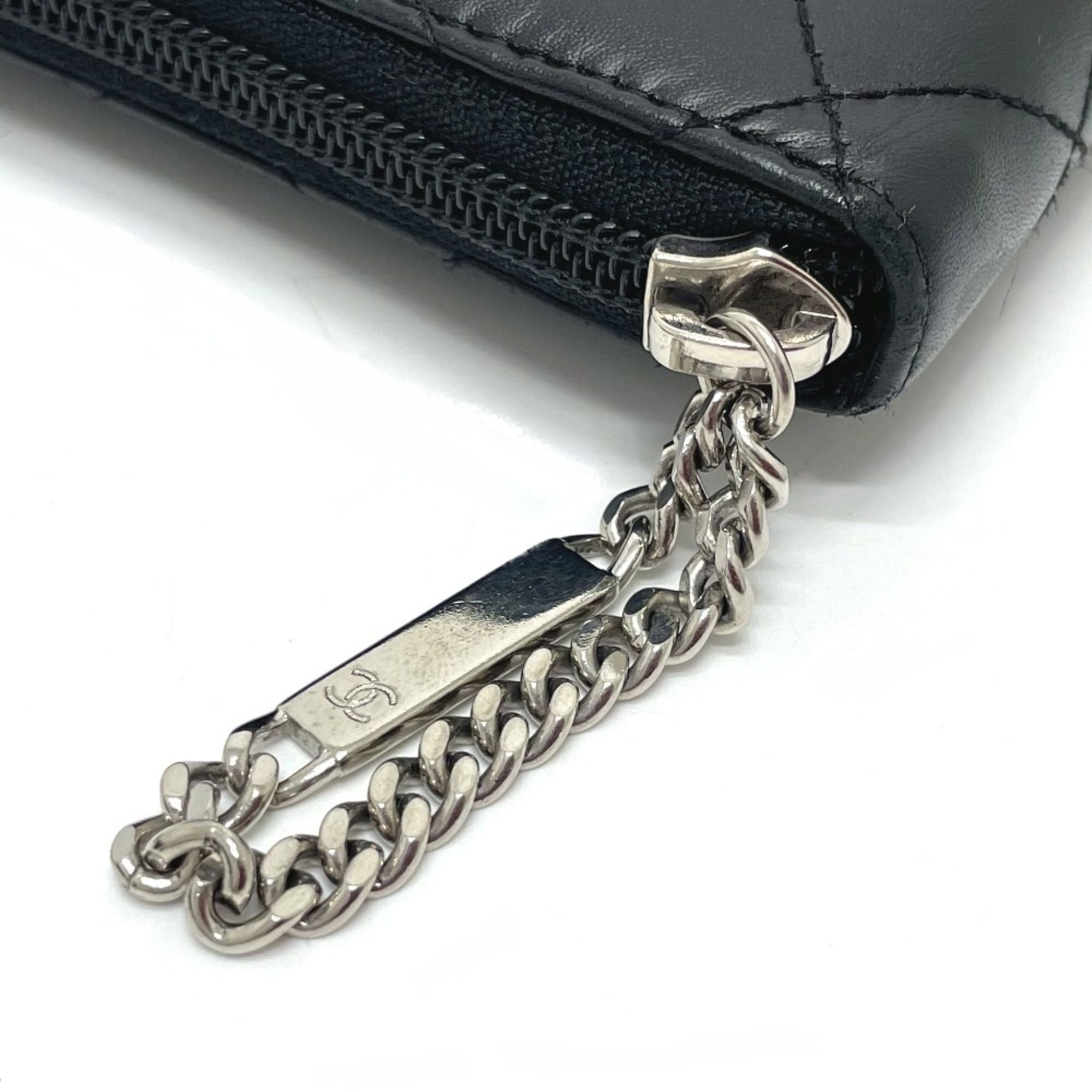 Leather Long Wallet (Bi-Fold) (Pre-Owned) - Chanel - Modalova