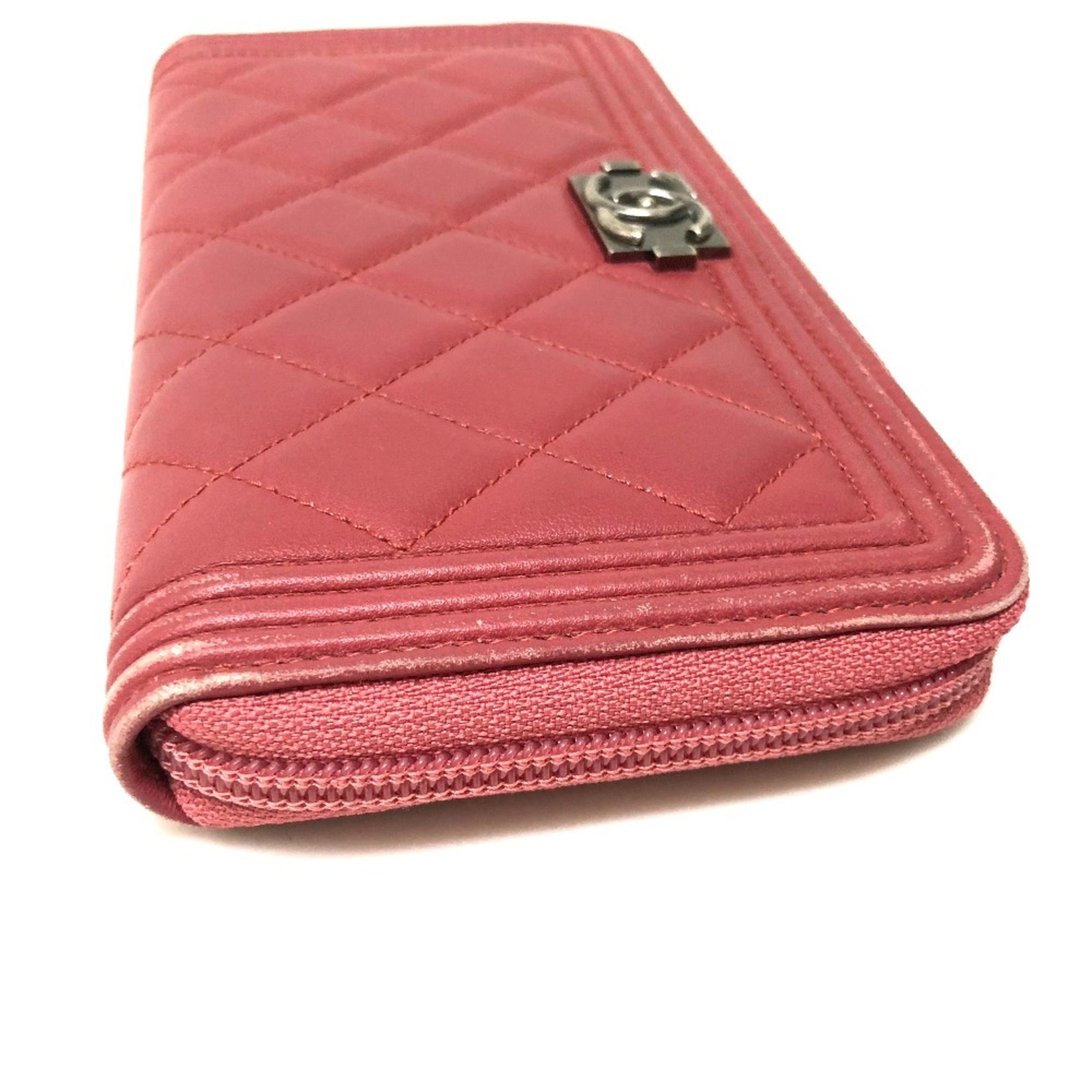 Leather Long Wallet (Bi-Fold) (Pre-Owned) - Chanel - Modalova