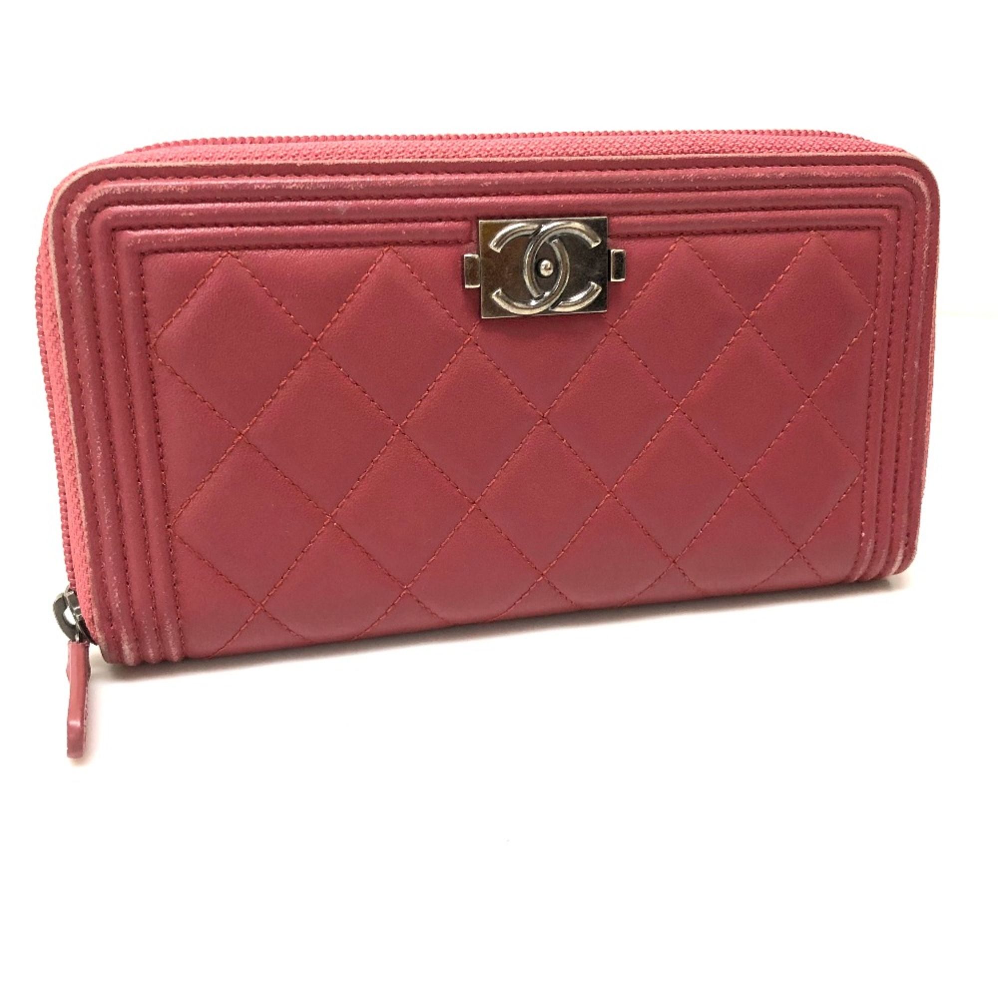 Leather Long Wallet (Bi-Fold) (Pre-Owned) - Chanel - Modalova