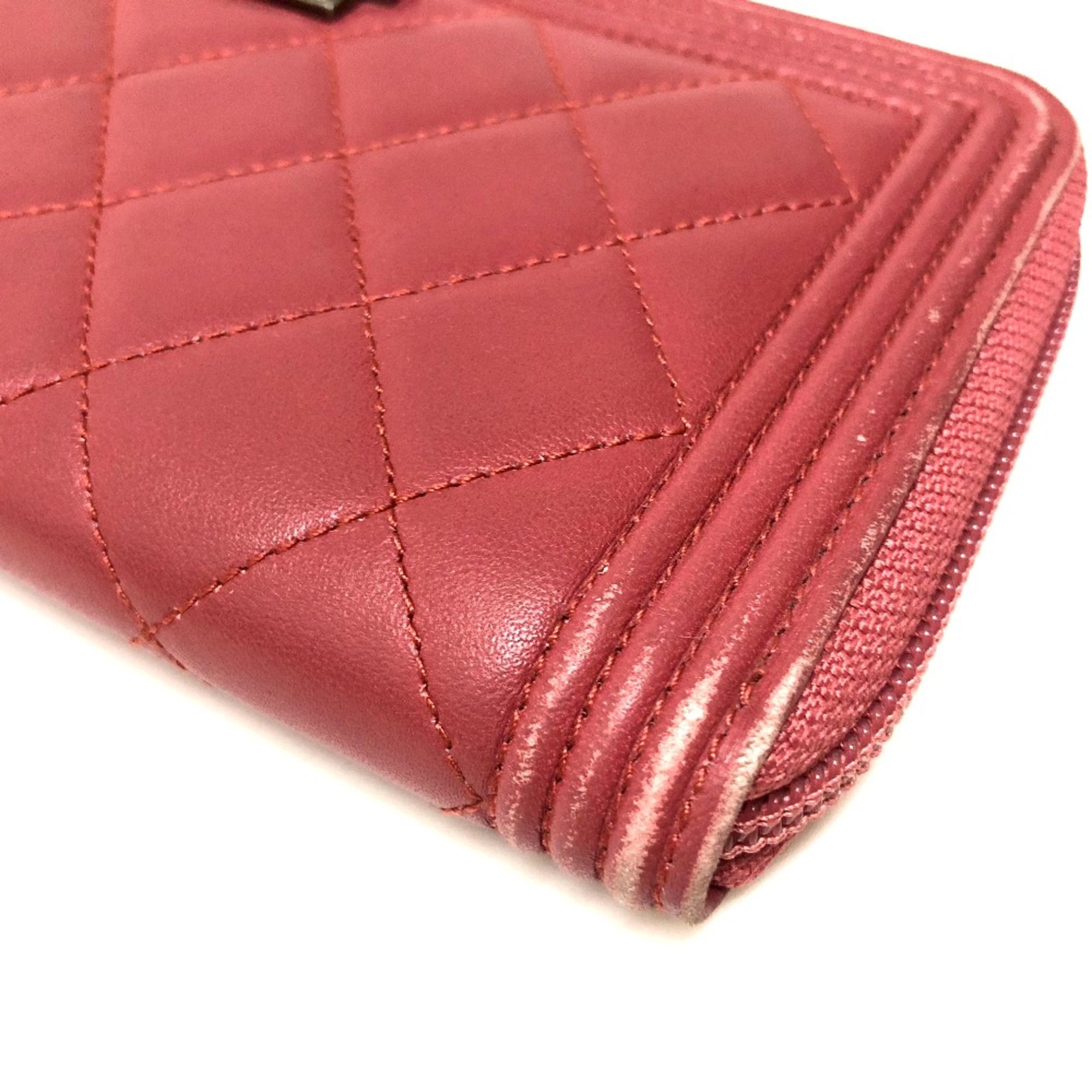 Leather Long Wallet (Bi-Fold) (Pre-Owned) - Chanel - Modalova