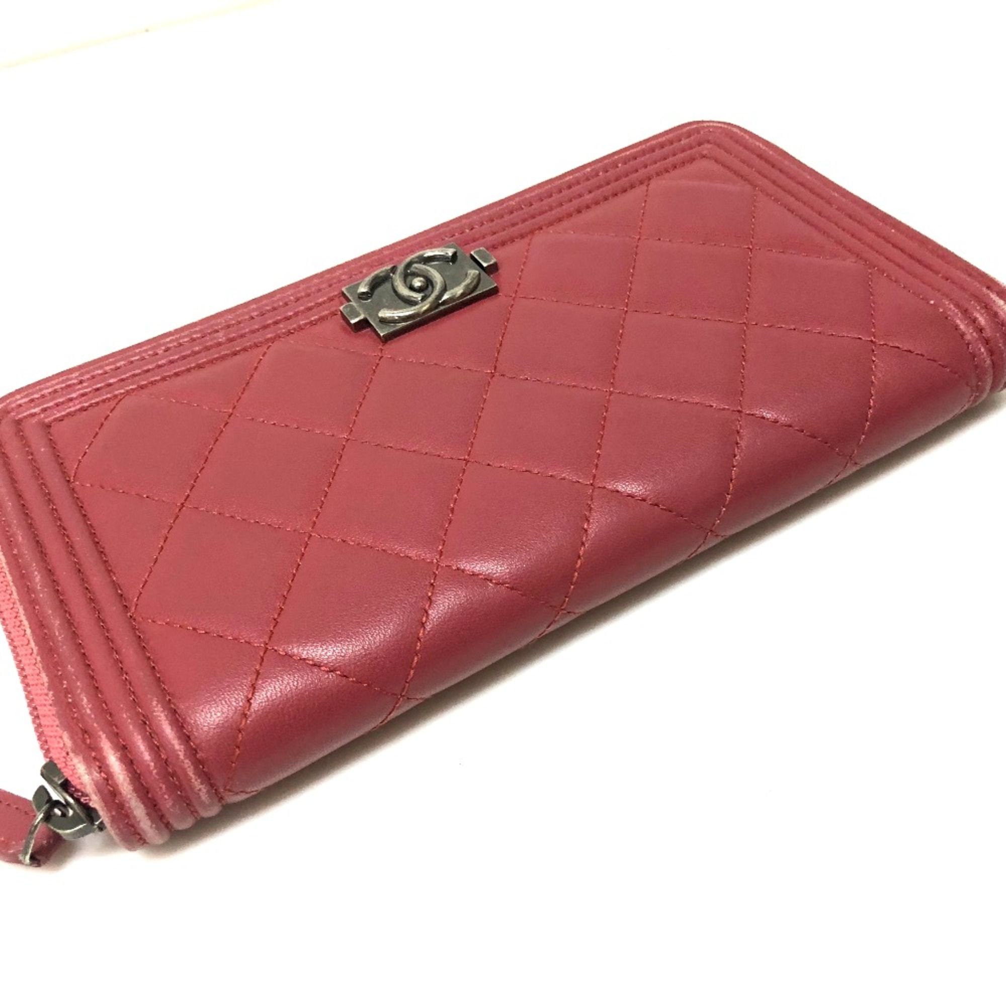 Leather Long Wallet (Bi-Fold) (Pre-Owned) - Chanel - Modalova