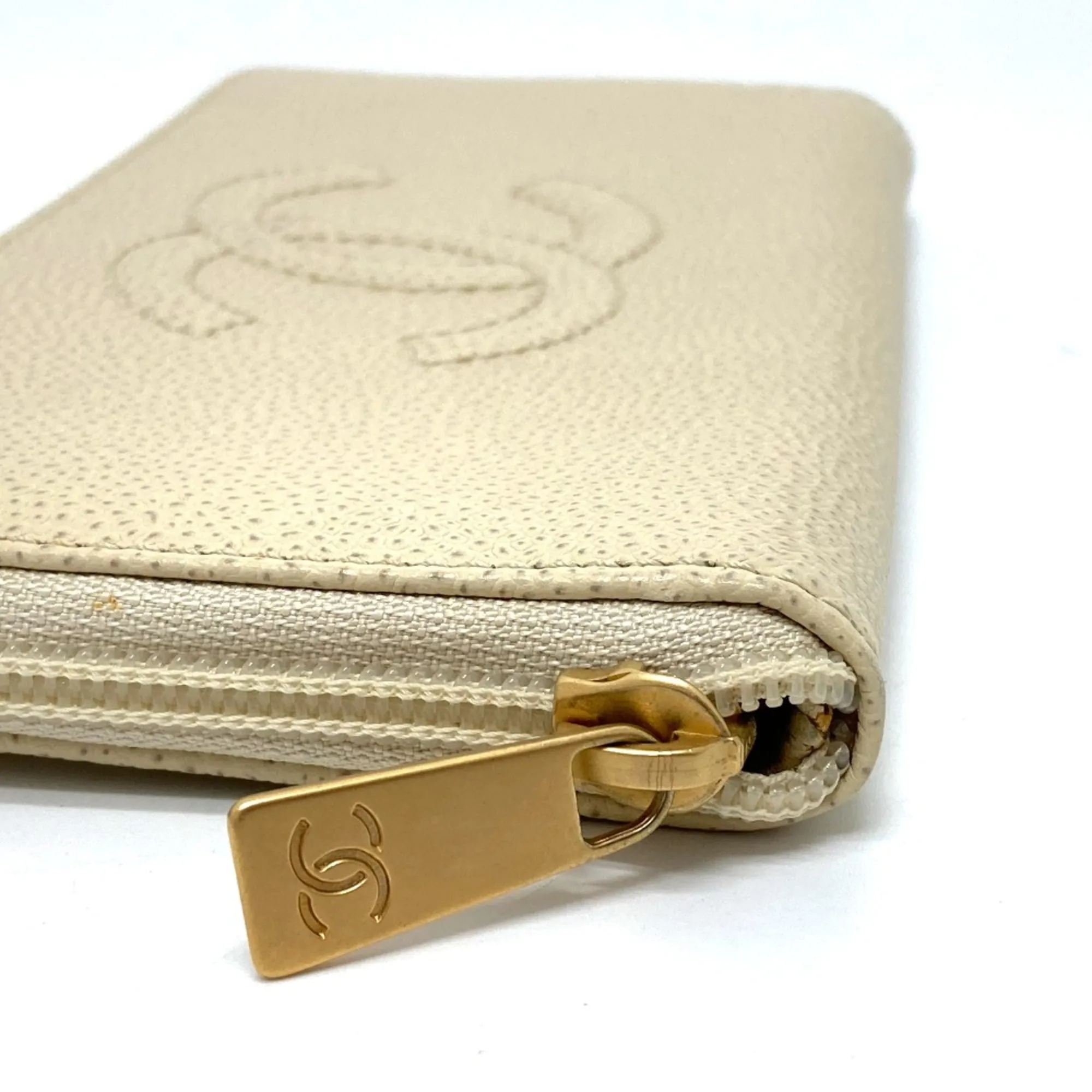 Leather Long Wallet (Bi-Fold) (Pre-Owned) - Chanel - Modalova
