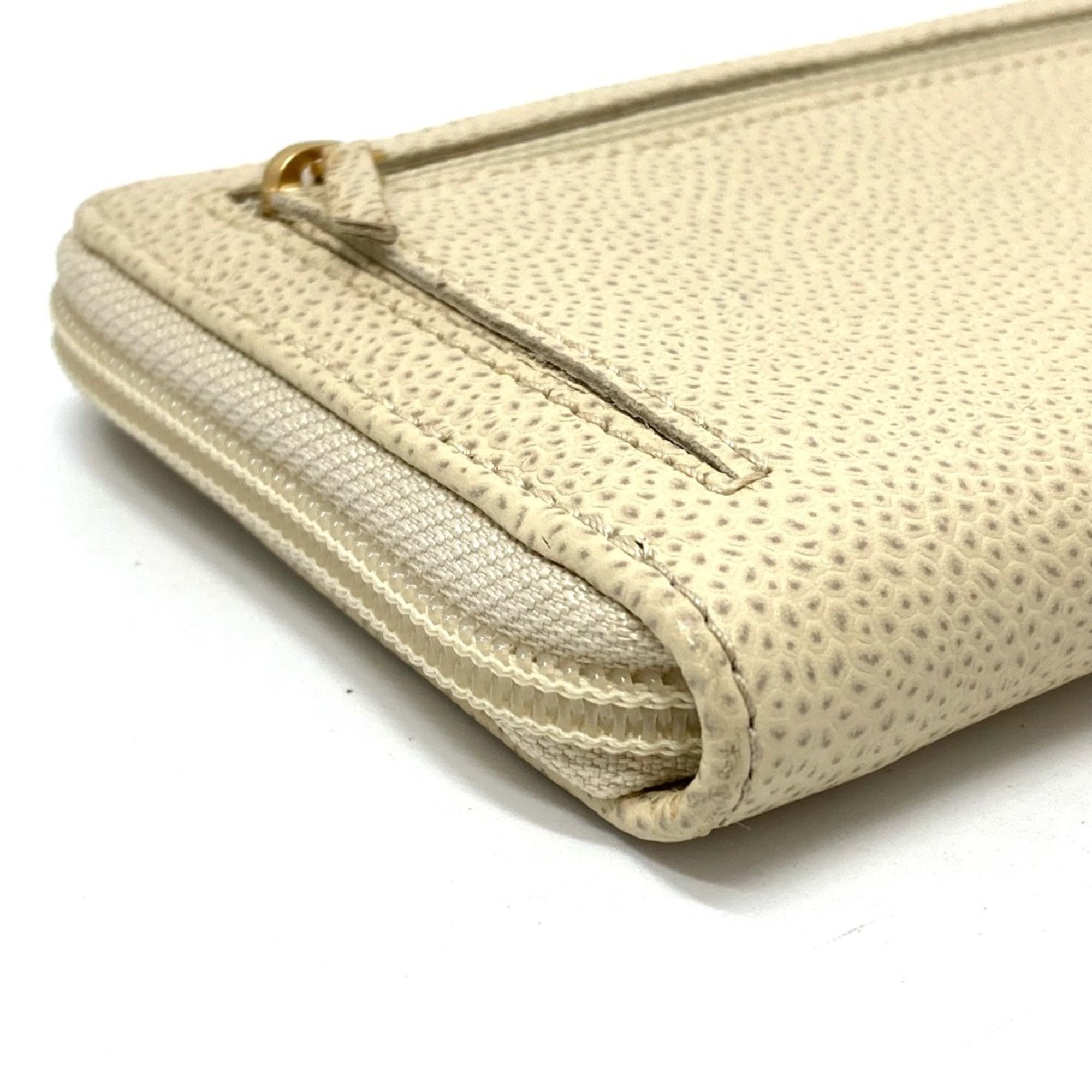 Leather Long Wallet (Bi-Fold) (Pre-Owned) - Chanel - Modalova