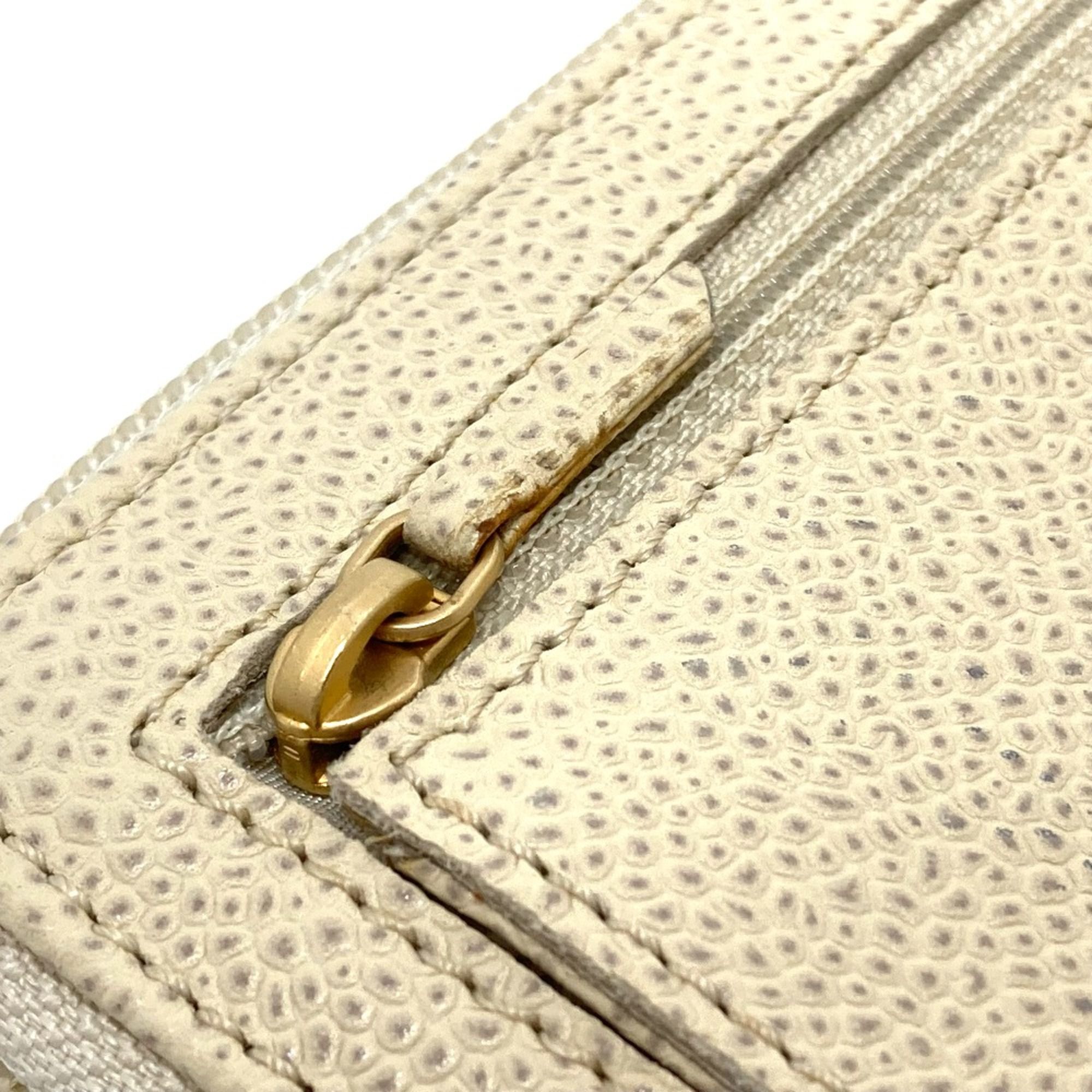 Leather Long Wallet (Bi-Fold) (Pre-Owned) - Chanel - Modalova