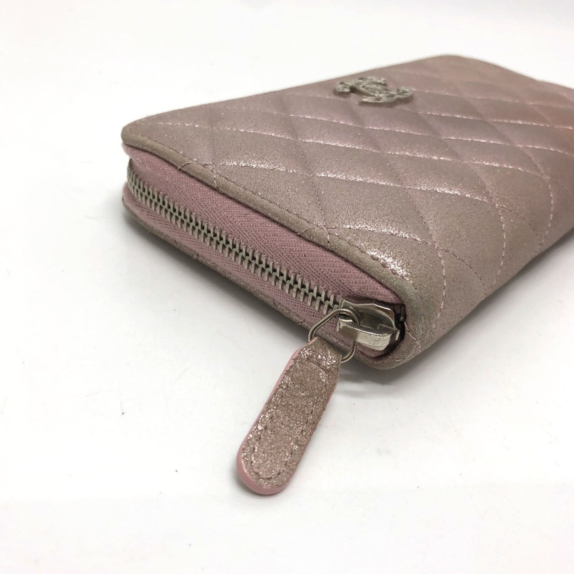 Leather Long Wallet (Bi-Fold) (Pre-Owned) - Chanel - Modalova