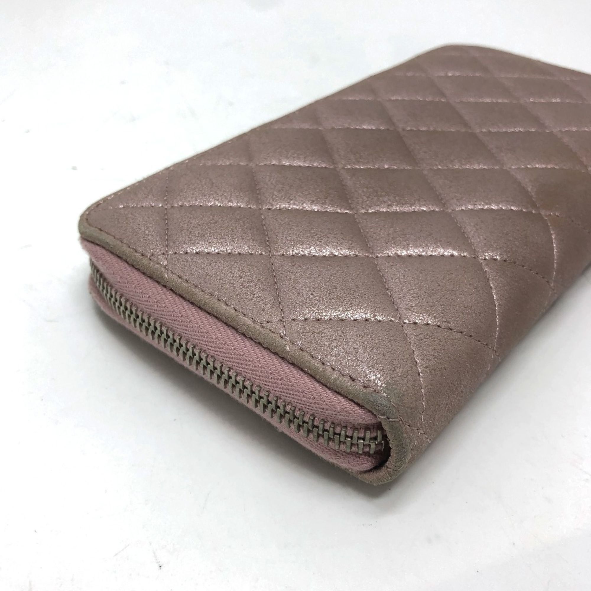 Leather Long Wallet (Bi-Fold) (Pre-Owned) - Chanel - Modalova