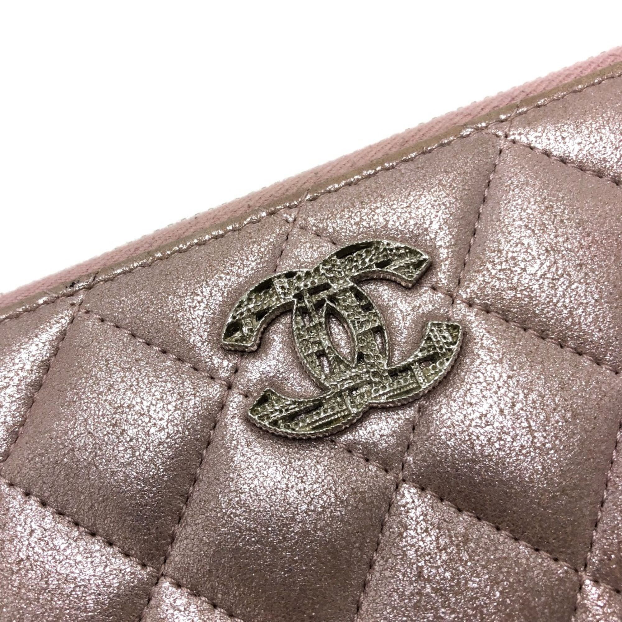 Leather Long Wallet (Bi-Fold) (Pre-Owned) - Chanel - Modalova