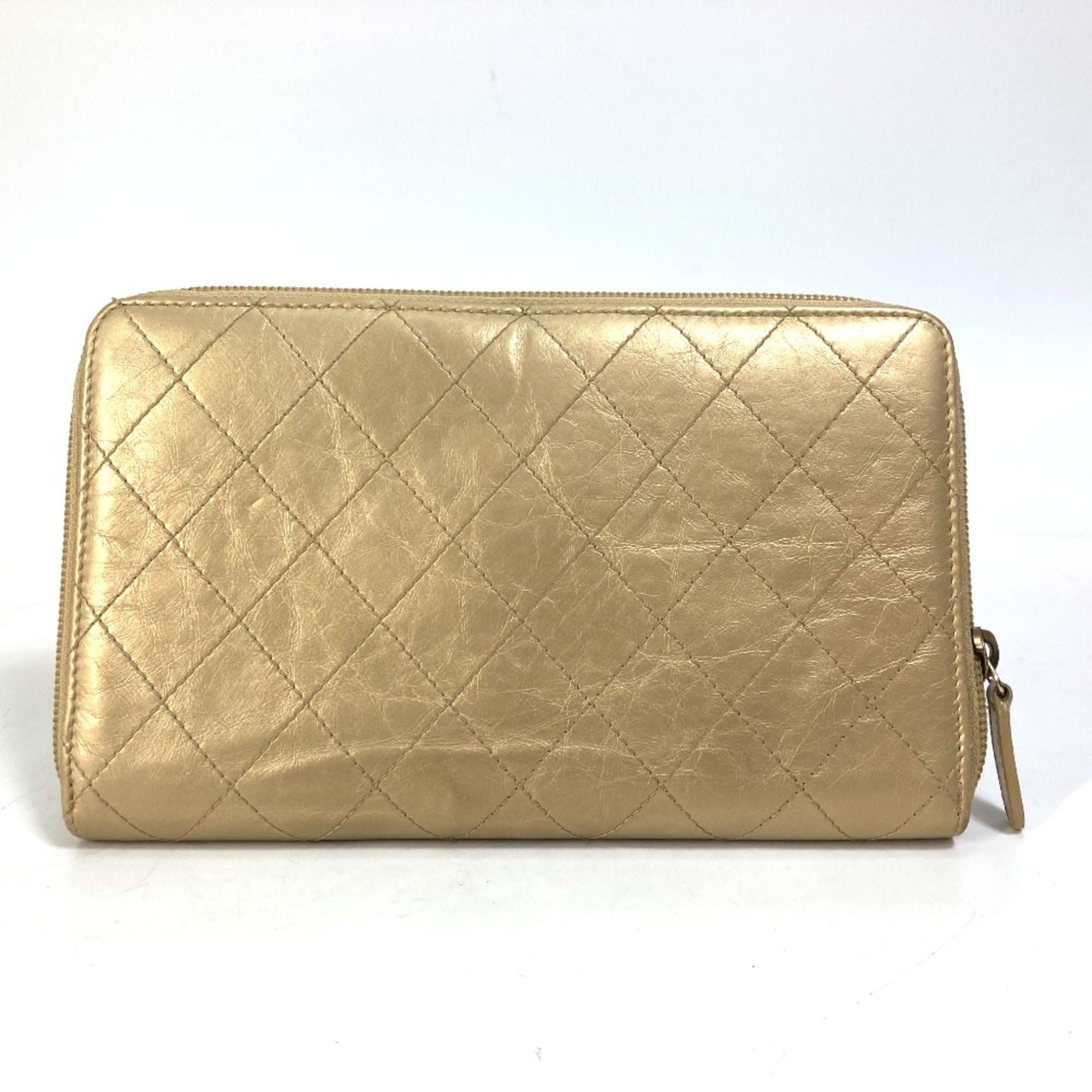Leather Long Wallet (Bi-Fold) (Pre-Owned) - Chanel - Modalova