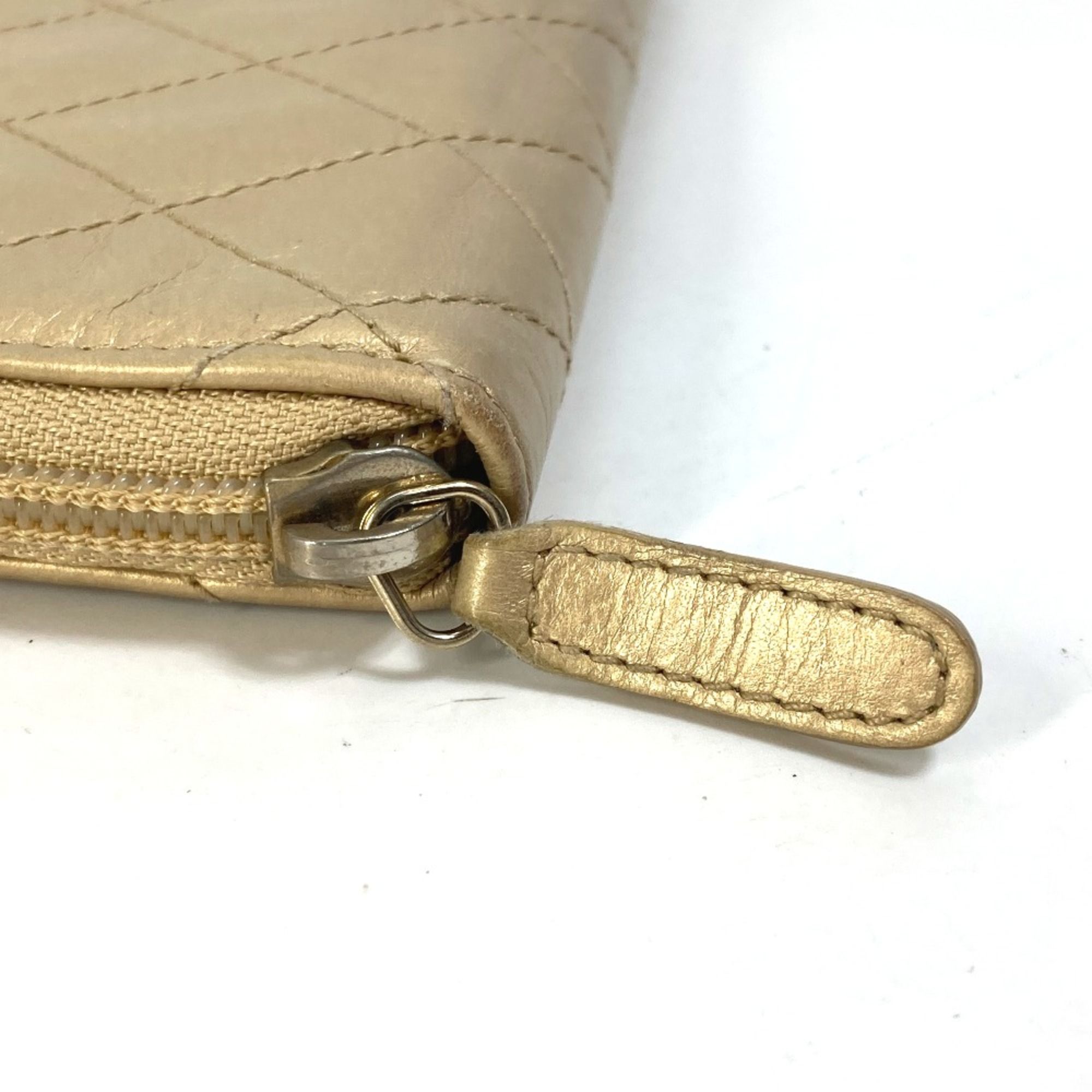 Leather Long Wallet (Bi-Fold) (Pre-Owned) - Chanel - Modalova