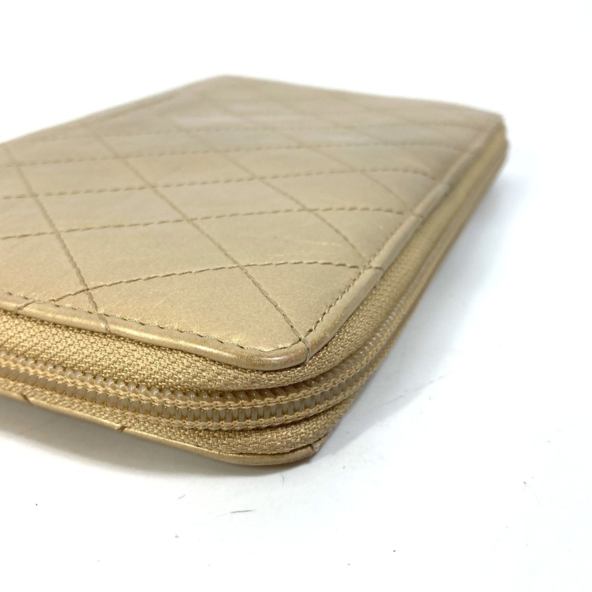 Leather Long Wallet (Bi-Fold) (Pre-Owned) - Chanel - Modalova