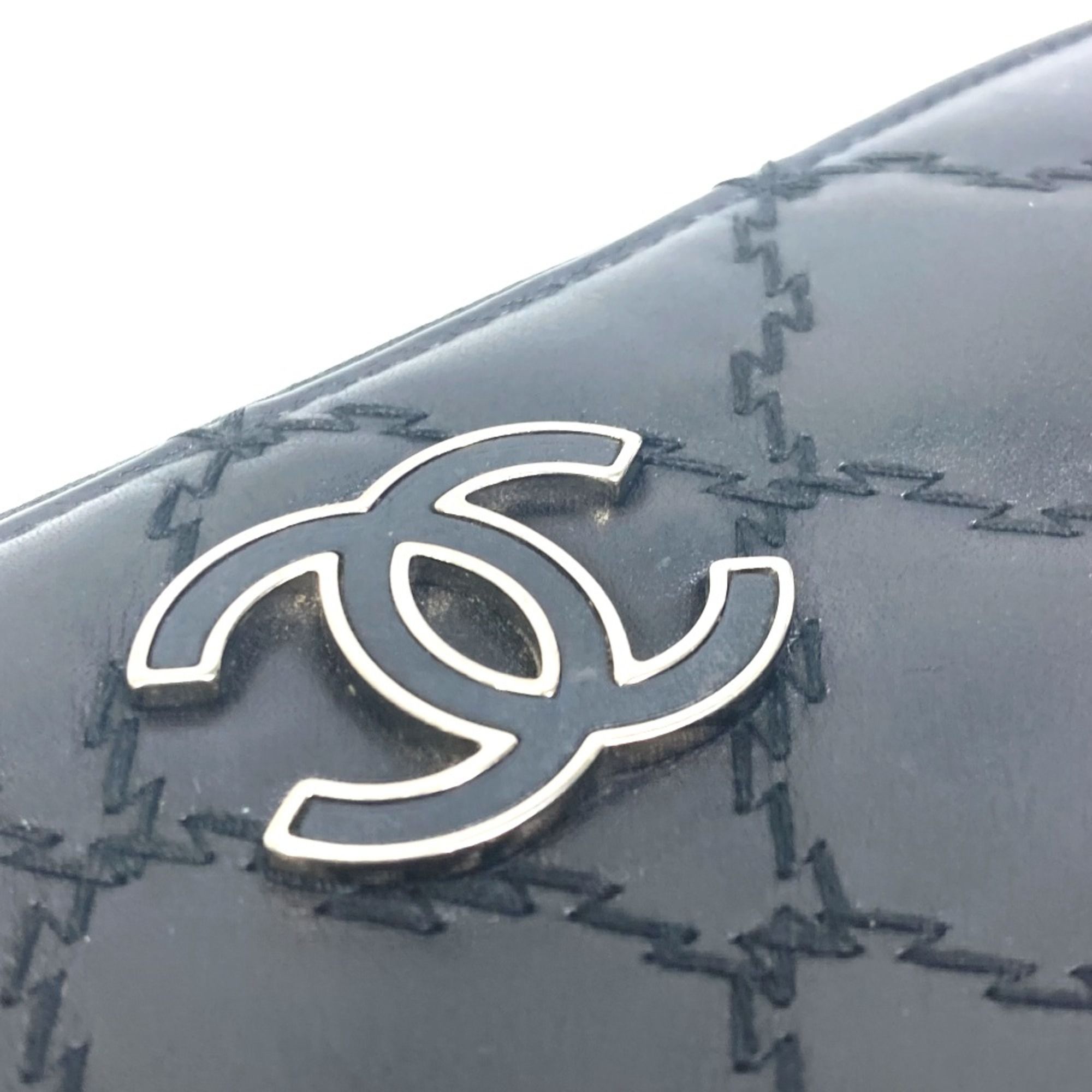 Leather Long Wallet (Bi-Fold) (Pre-Owned) - Chanel - Modalova