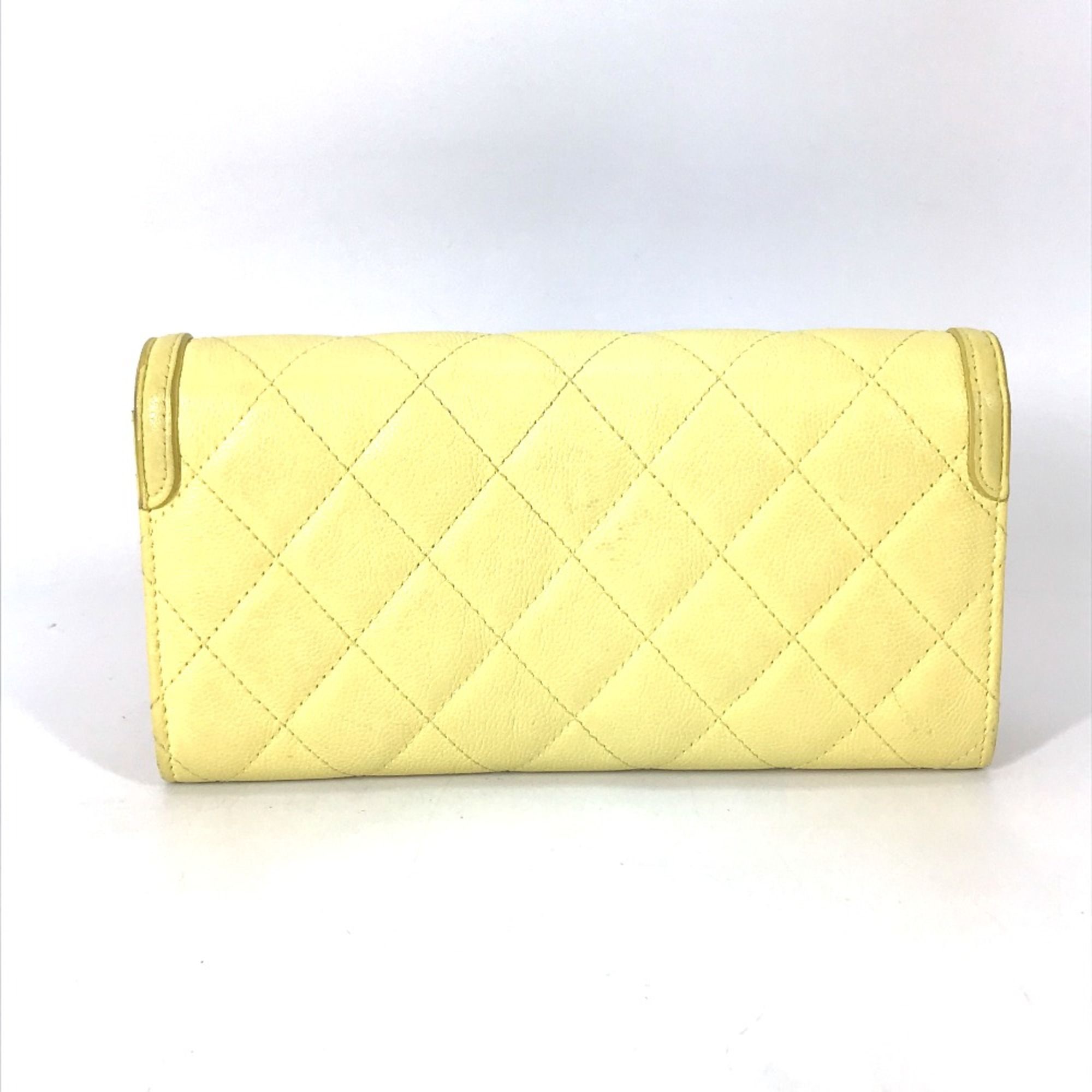 Leather Long Wallet (Bi-Fold) (Pre-Owned) - Chanel - Modalova