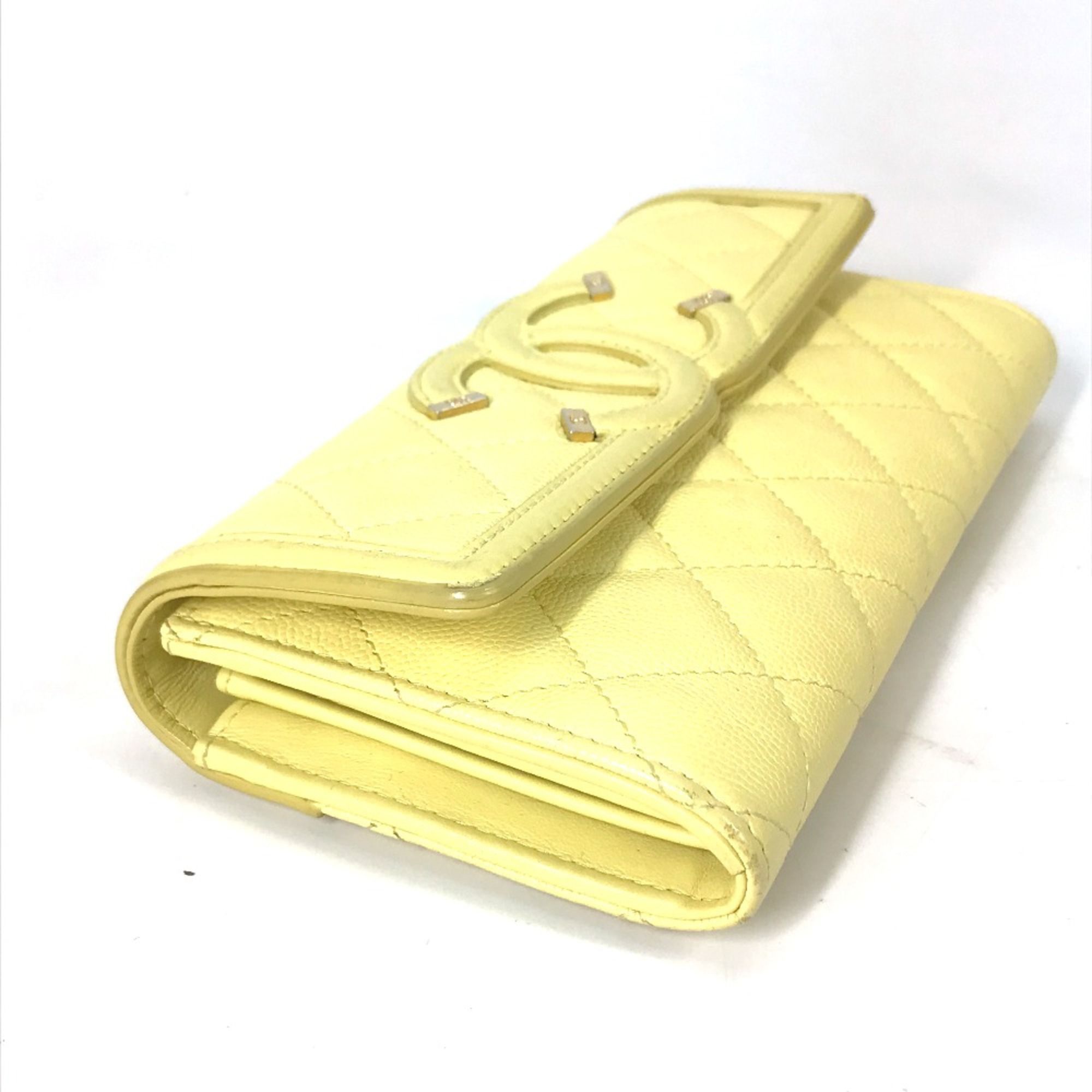 Leather Long Wallet (Bi-Fold) (Pre-Owned) - Chanel - Modalova